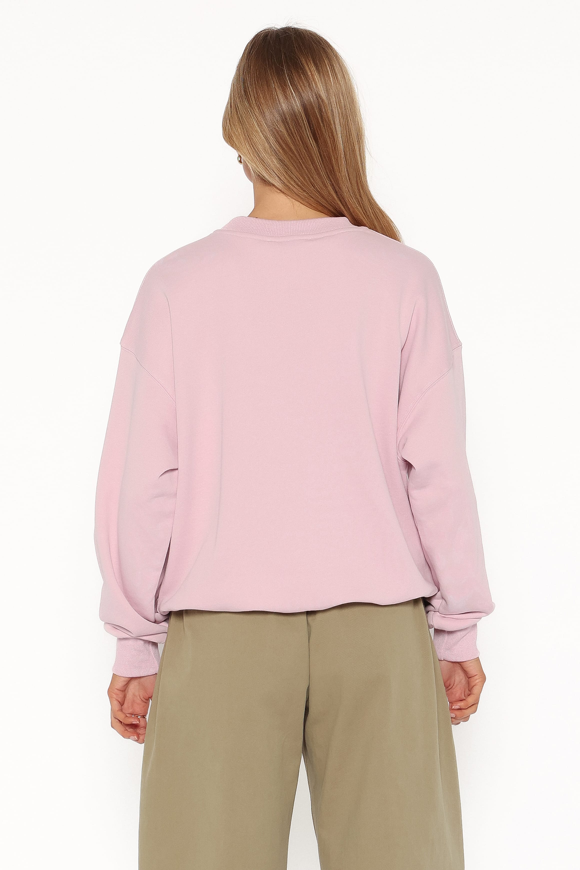 Patchwork Sweatshirt - Pink Cherry