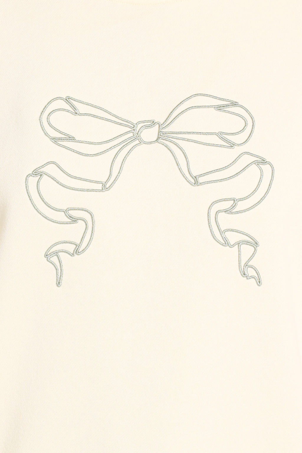 Bow Sweatshirt - Cream