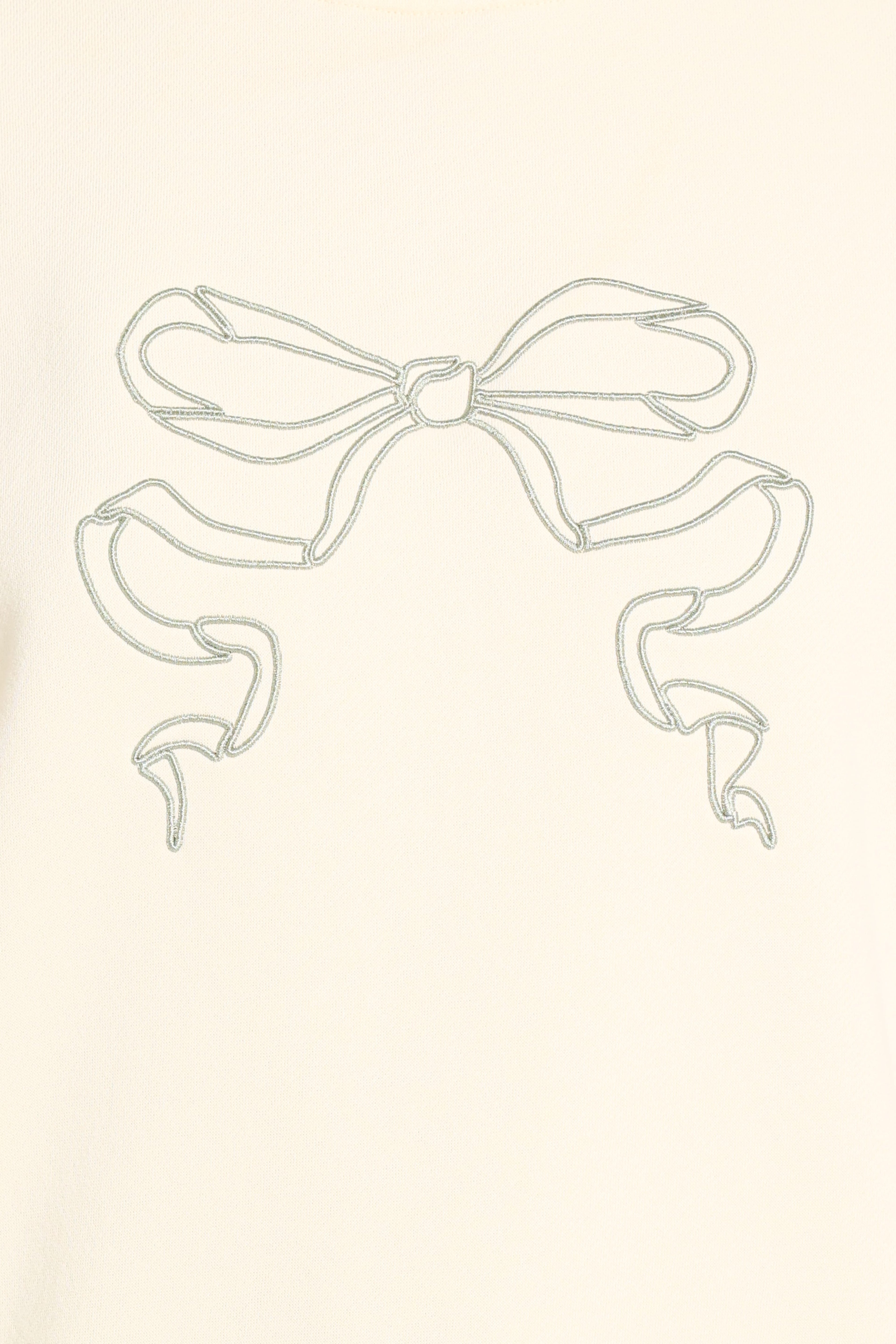 Bow Sweatshirt - Cream