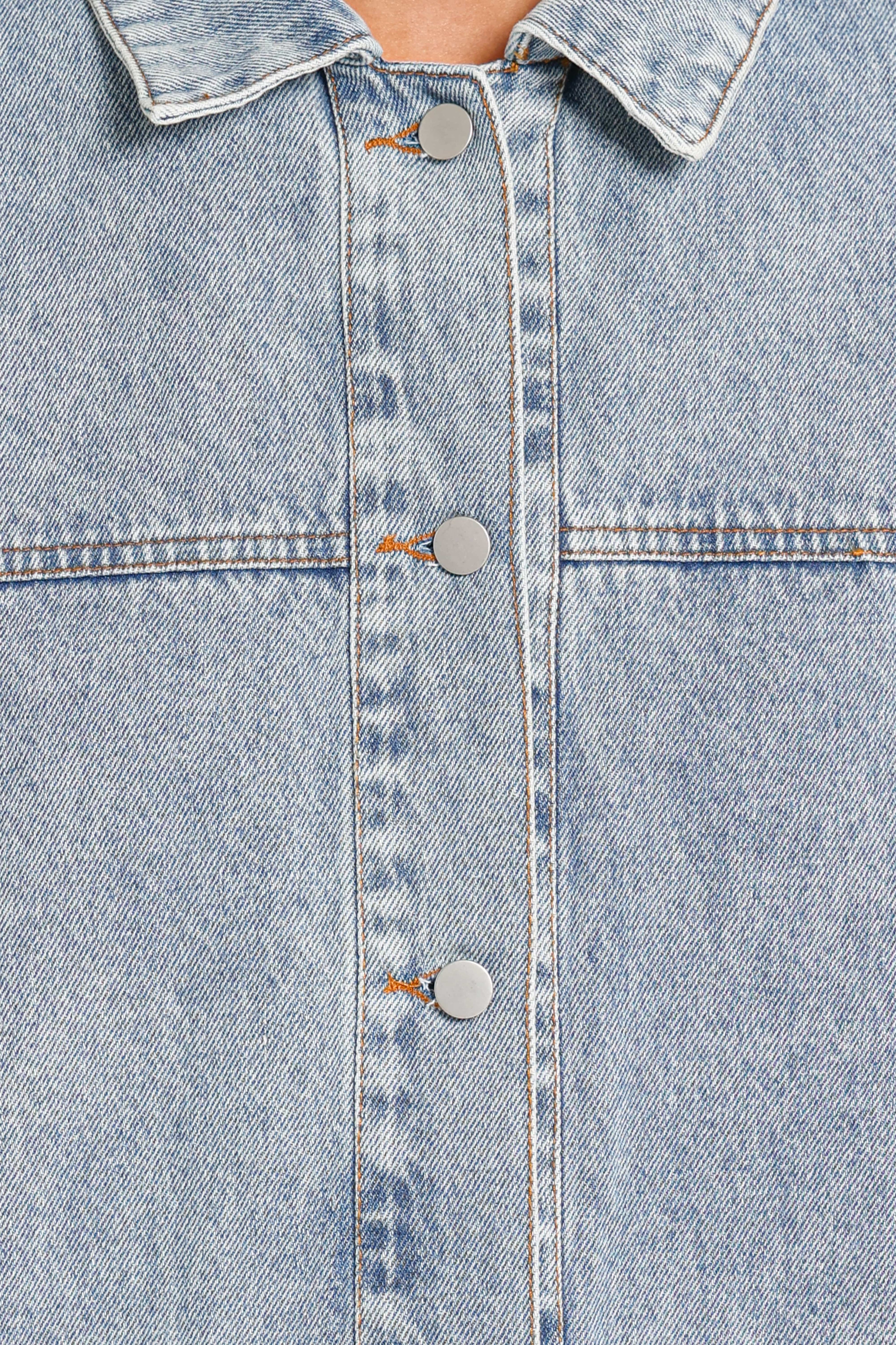 Jeansjacke – Vintage-Waschung in Blau