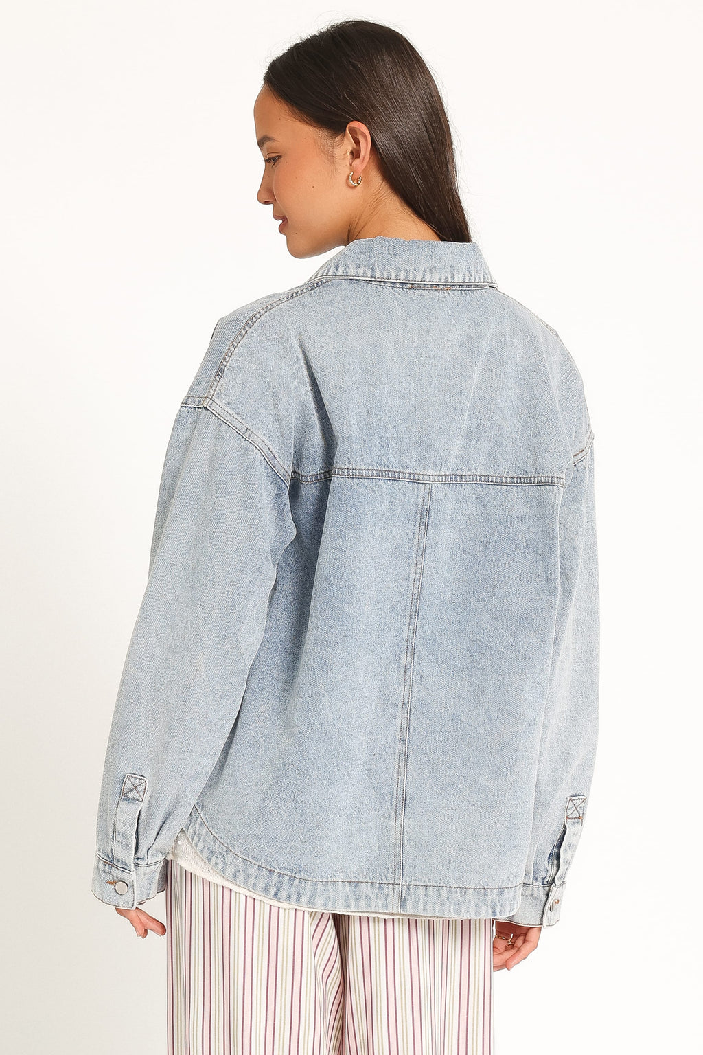 Jeansjacke – Vintage-Waschung in Blau