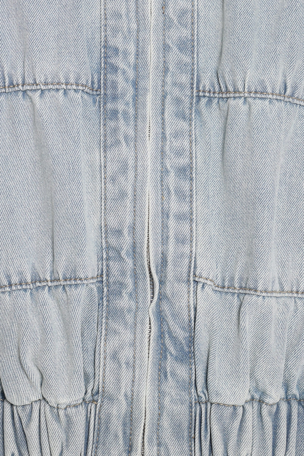 Denim Bomber Jacket - Light Blue Wash