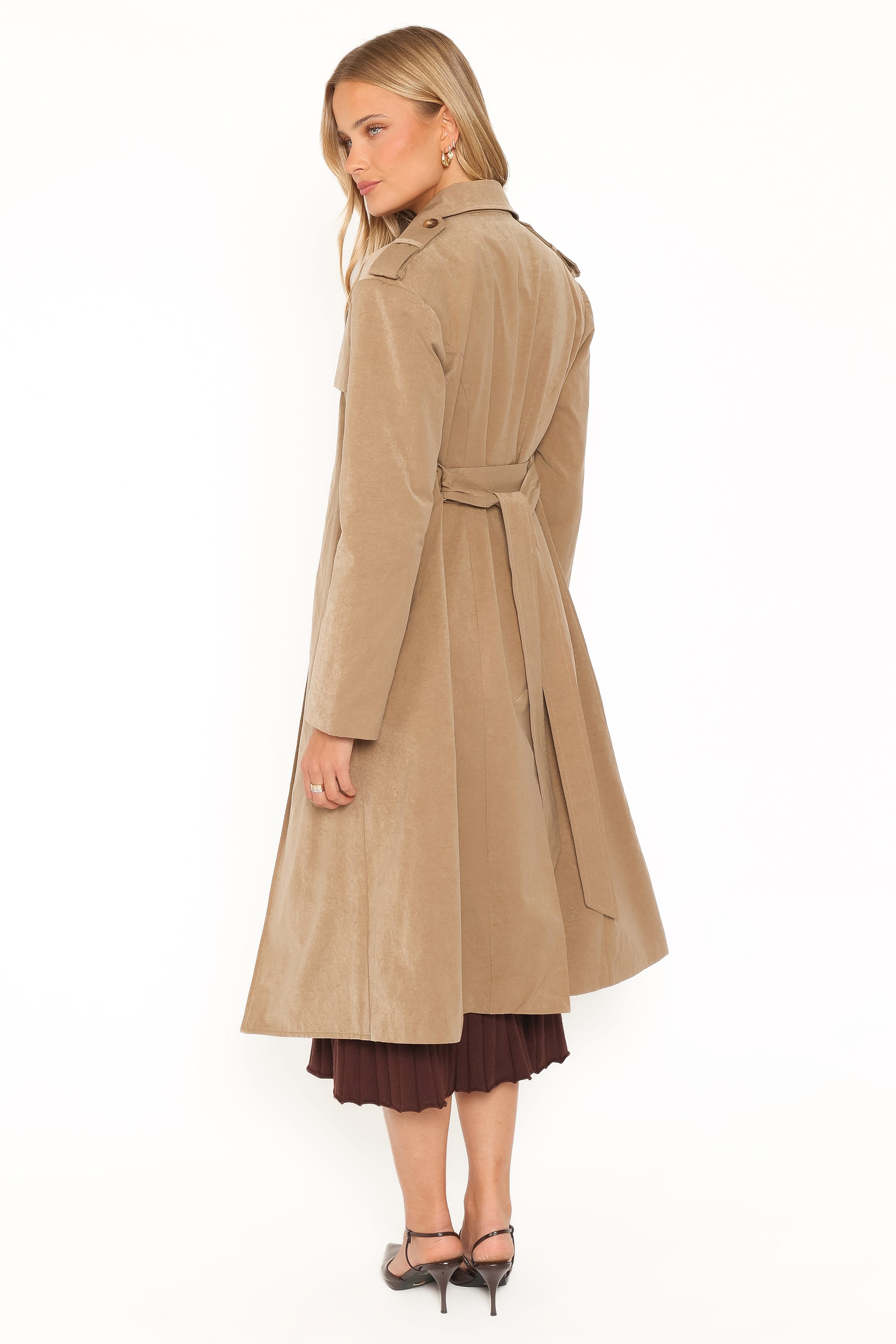 Structured Trench Coat - Khaki