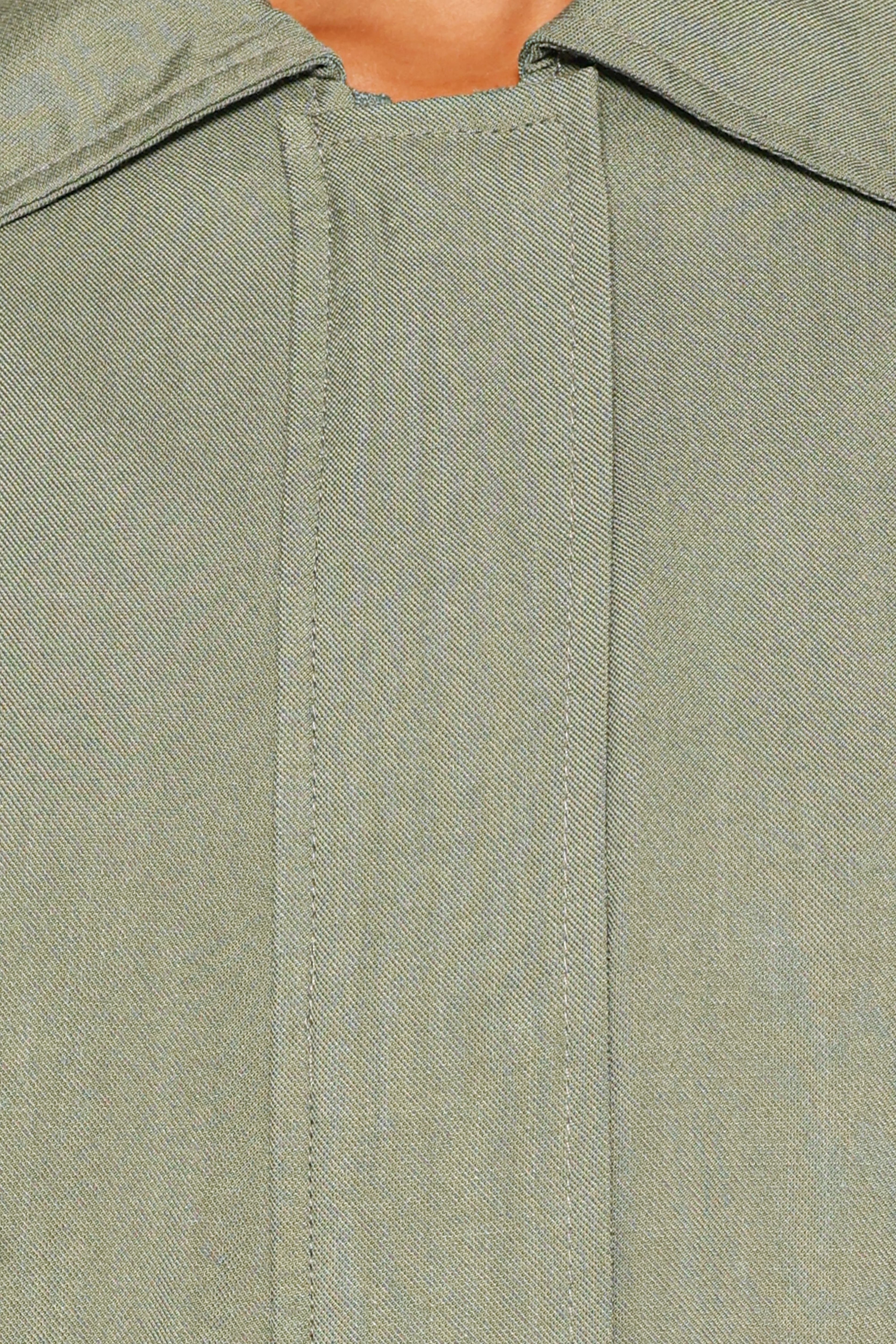 Bubble Hem Jacket - Green