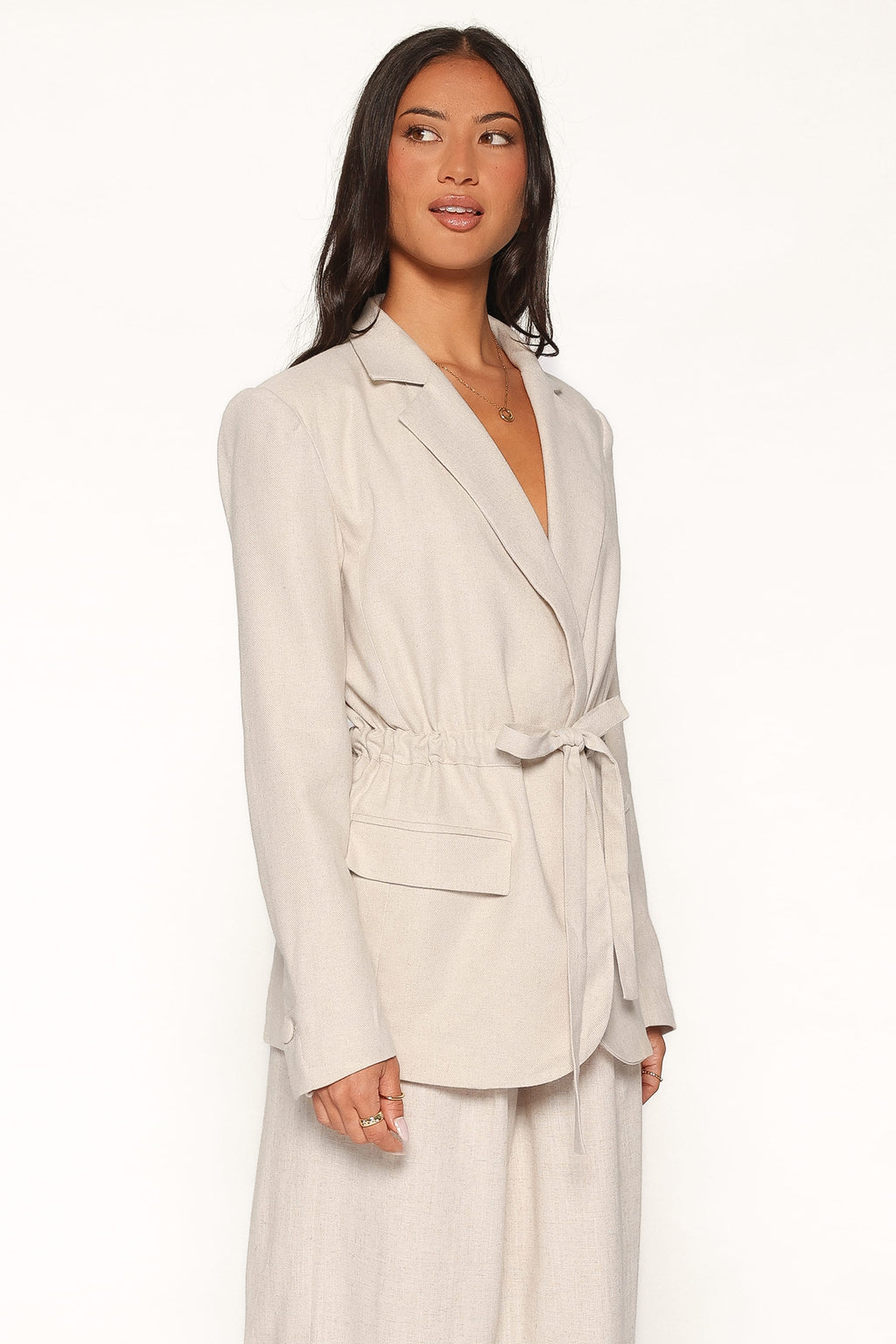 Fitted Blazer - Oatmeal