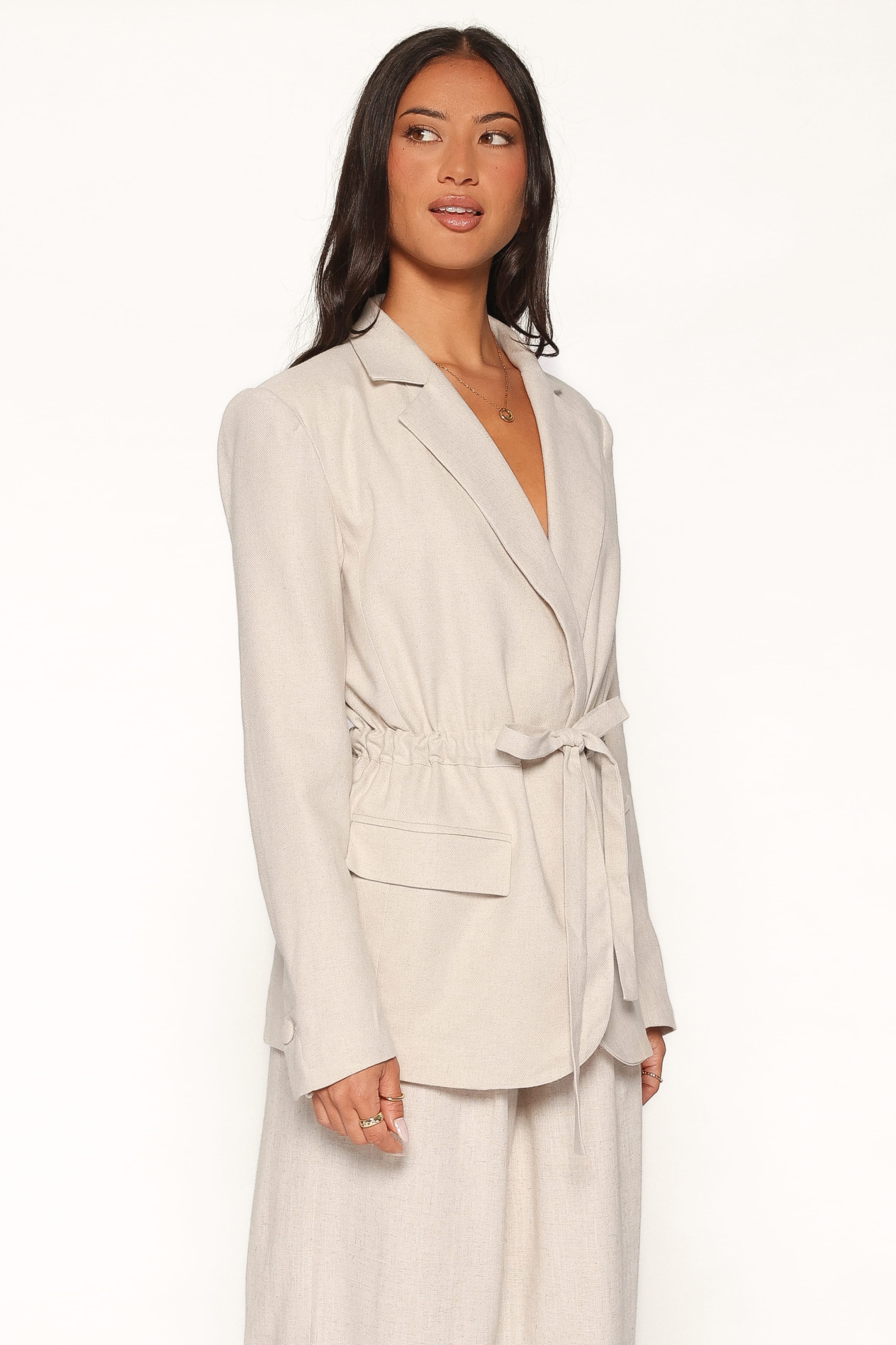 Fitted Blazer - Oatmeal