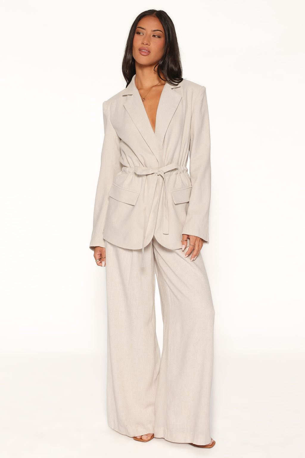 Fitted Blazer - Oatmeal