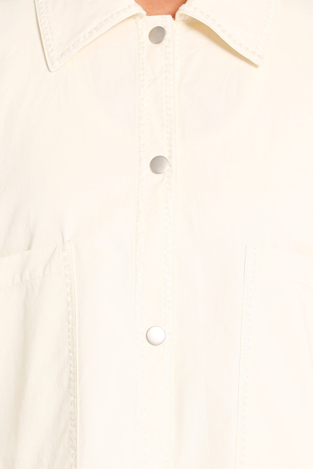 Boxy Crop Jacket - Ivory