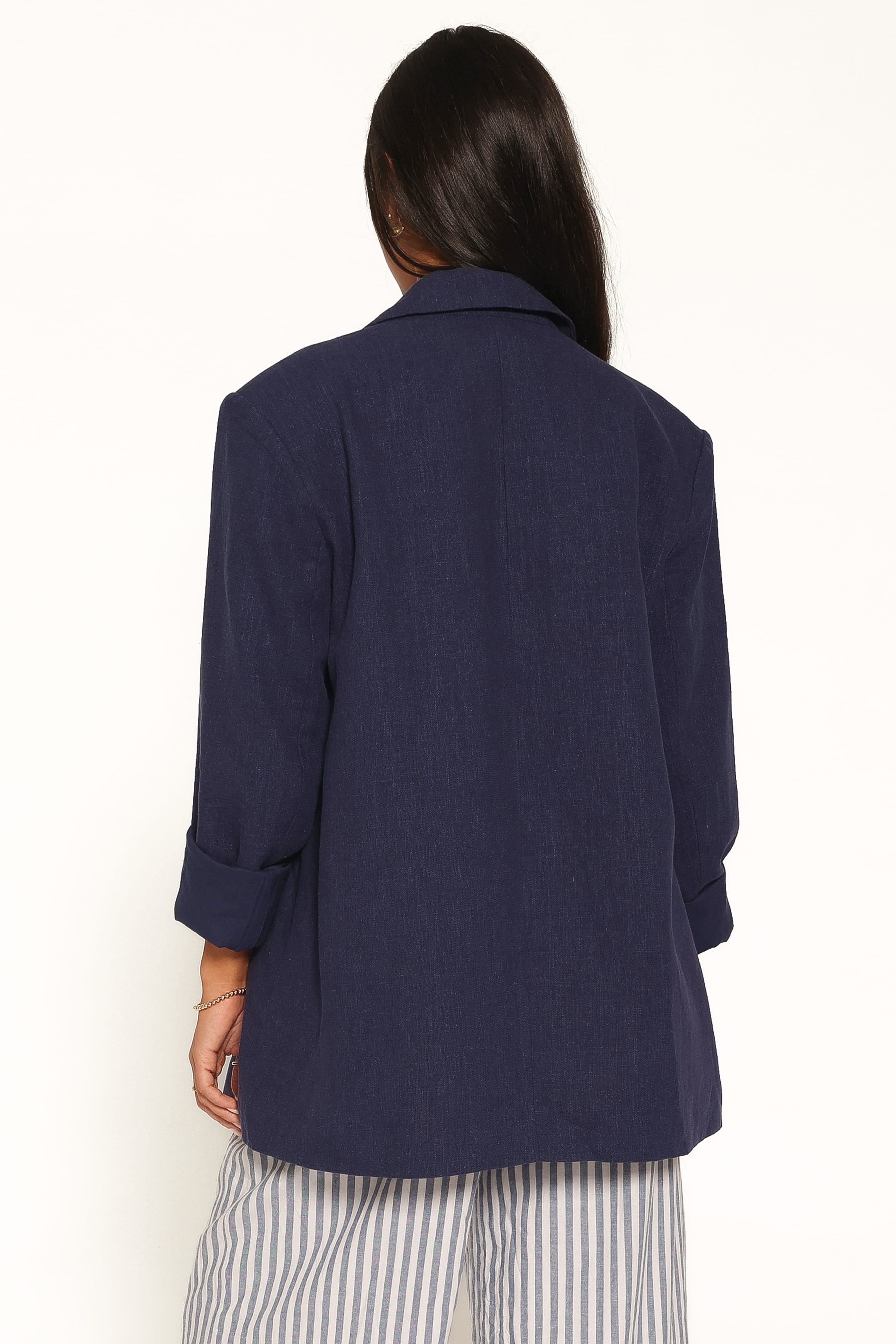 Oversized Blazer - Navy Blue