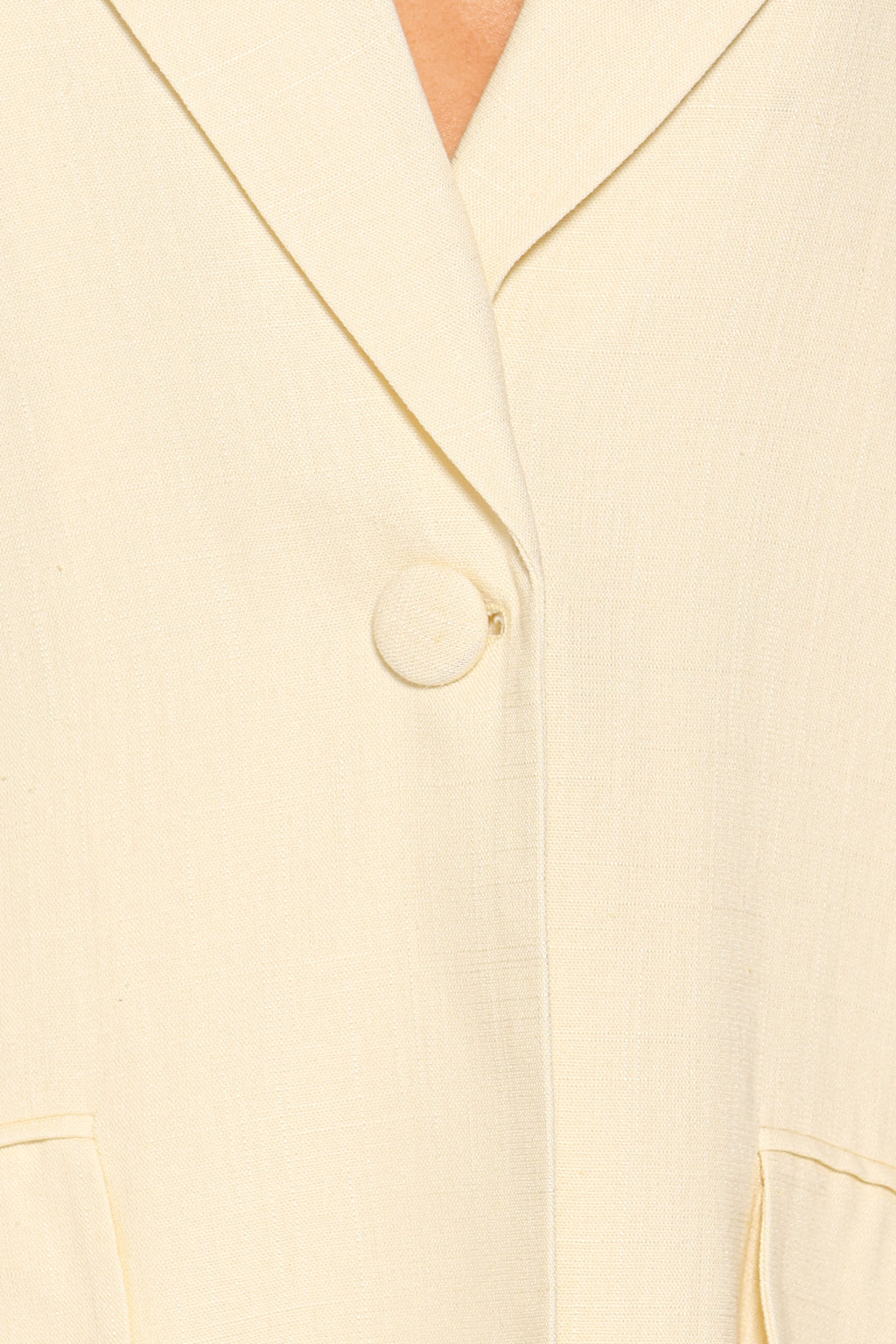 Tie Back Blazer - Butter Yellow