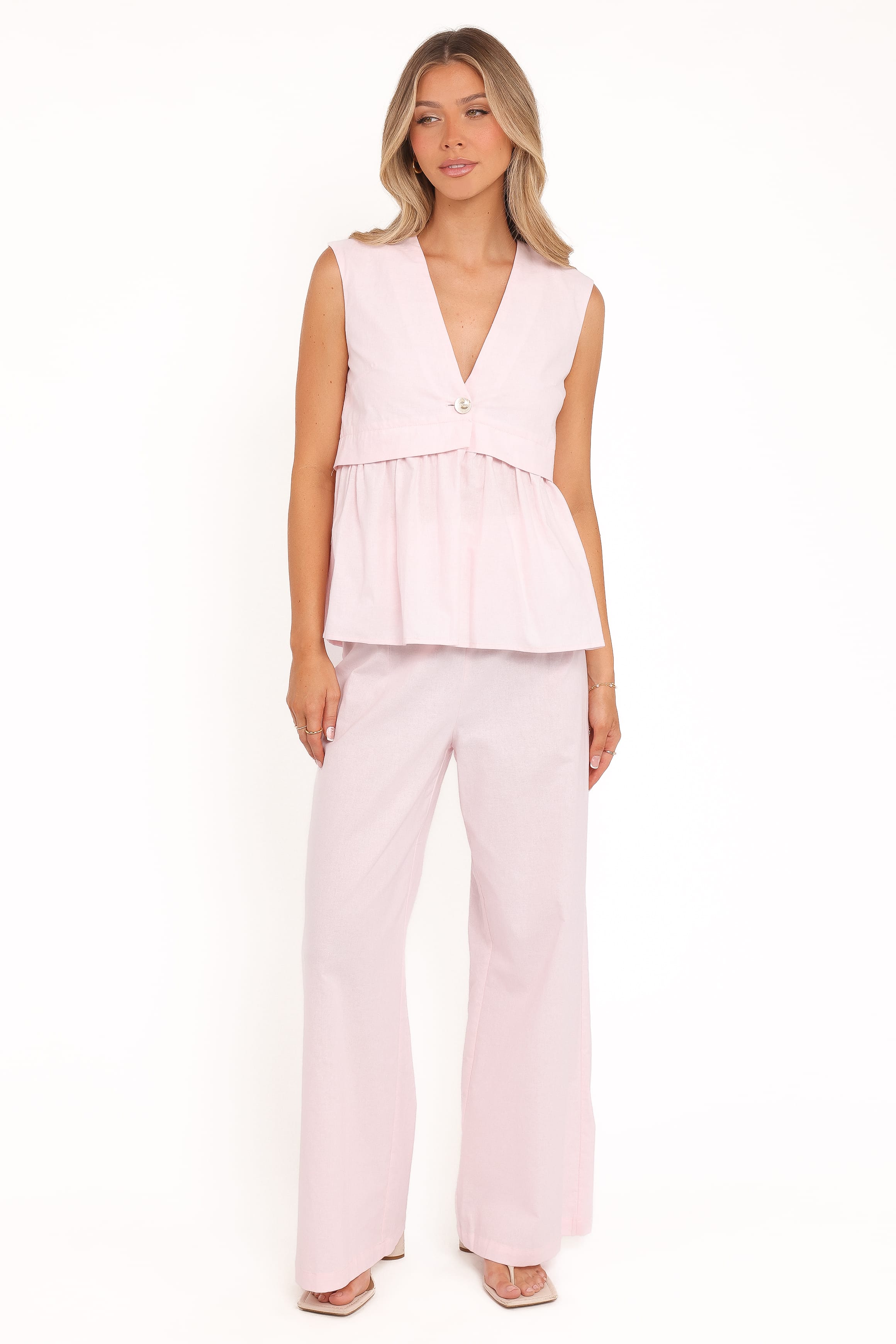 Wide Leg Pant - Pink