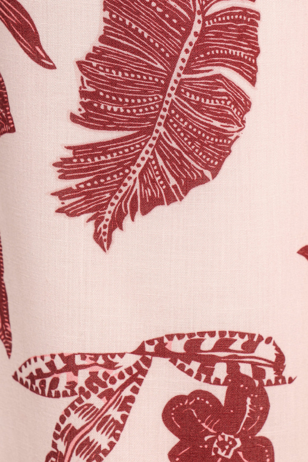 Wide Leg Pant - Leaf Print