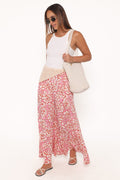 Wide Leg Pants - Pink Floral