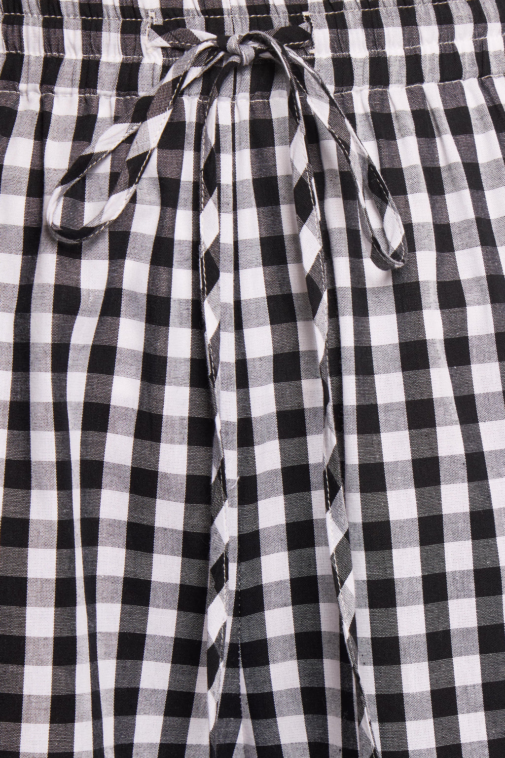 Wide Leg Pant - Black Gingham