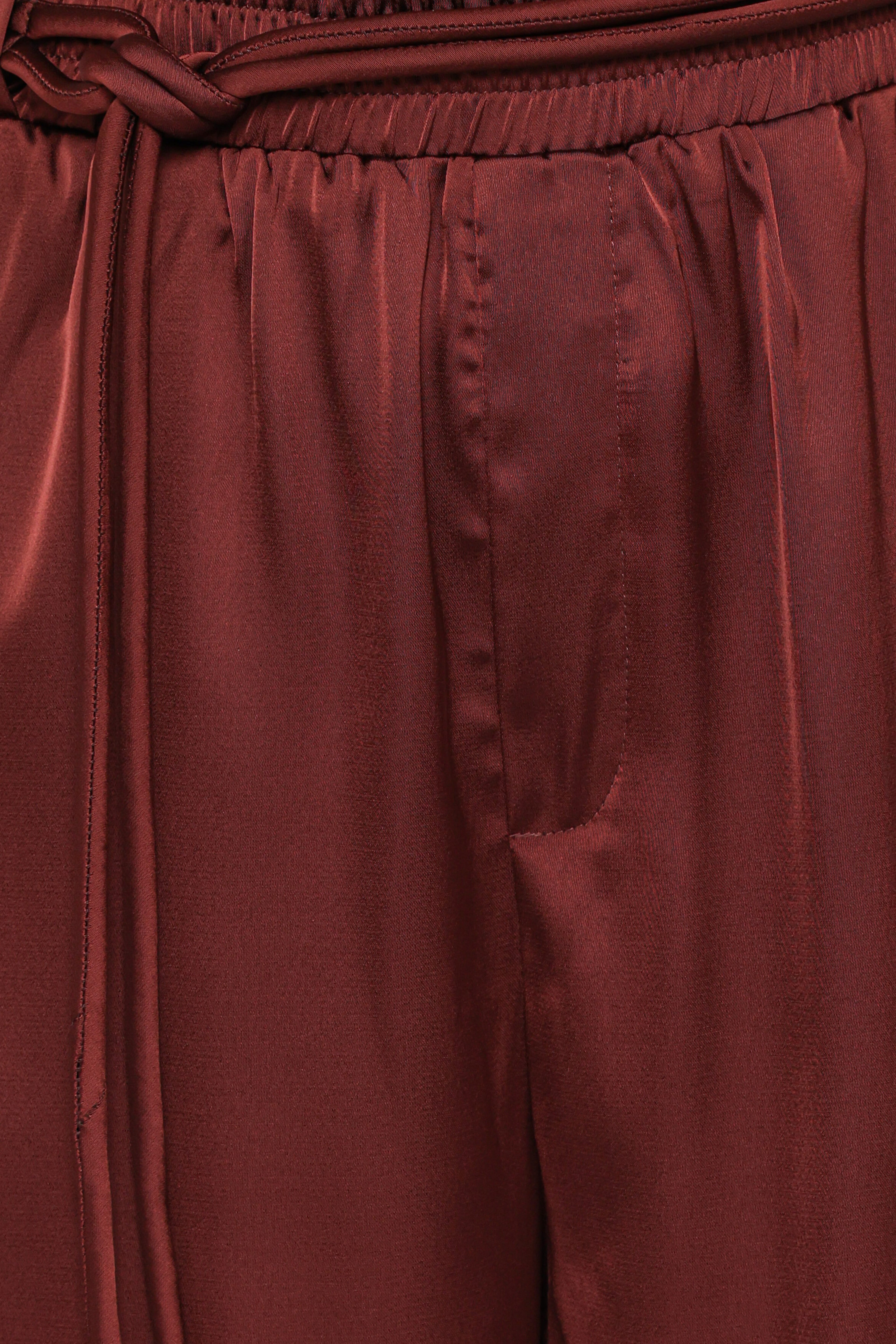 Wide Leg Tailored Pant - Brown