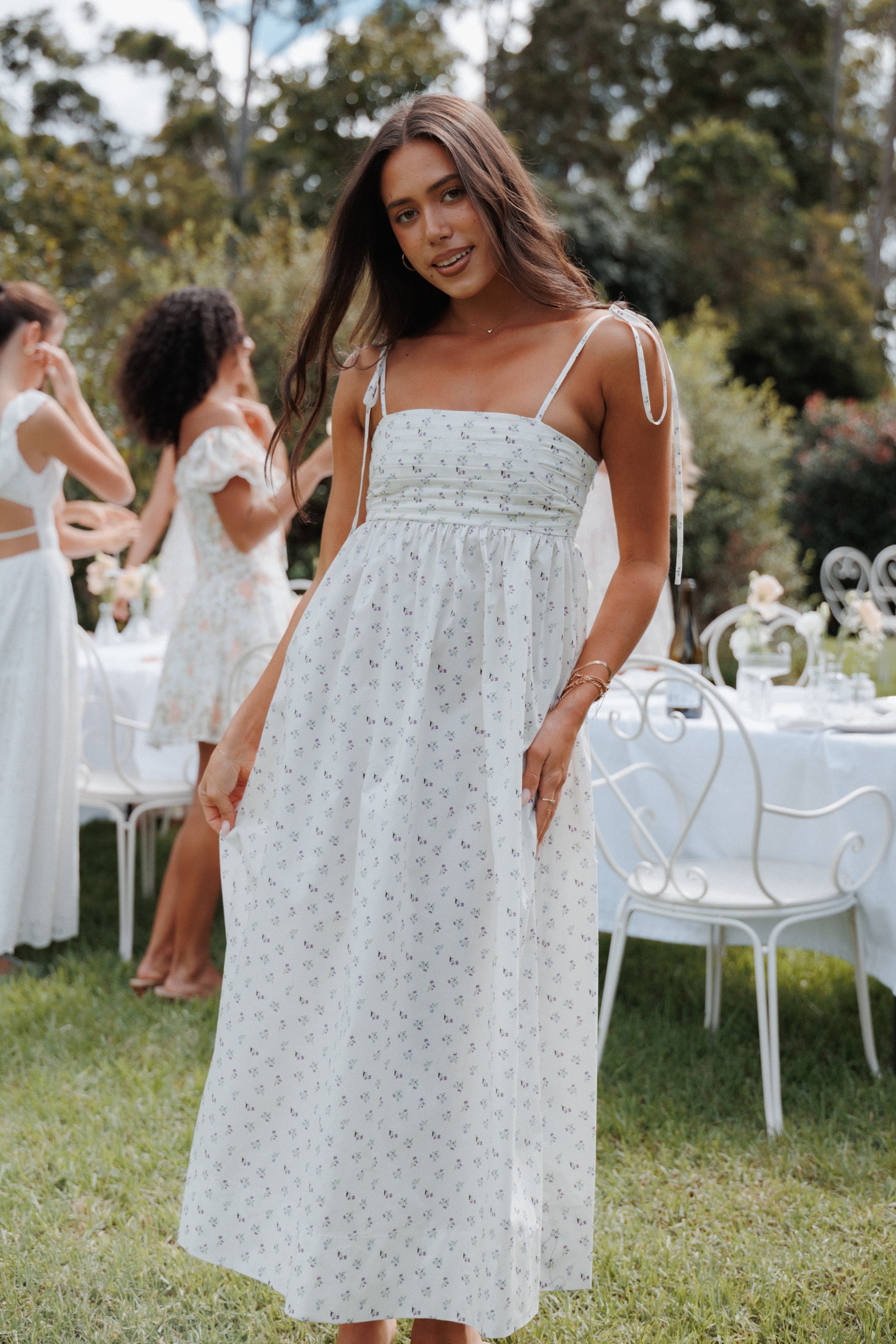 Maxi Dress - Purple Floral