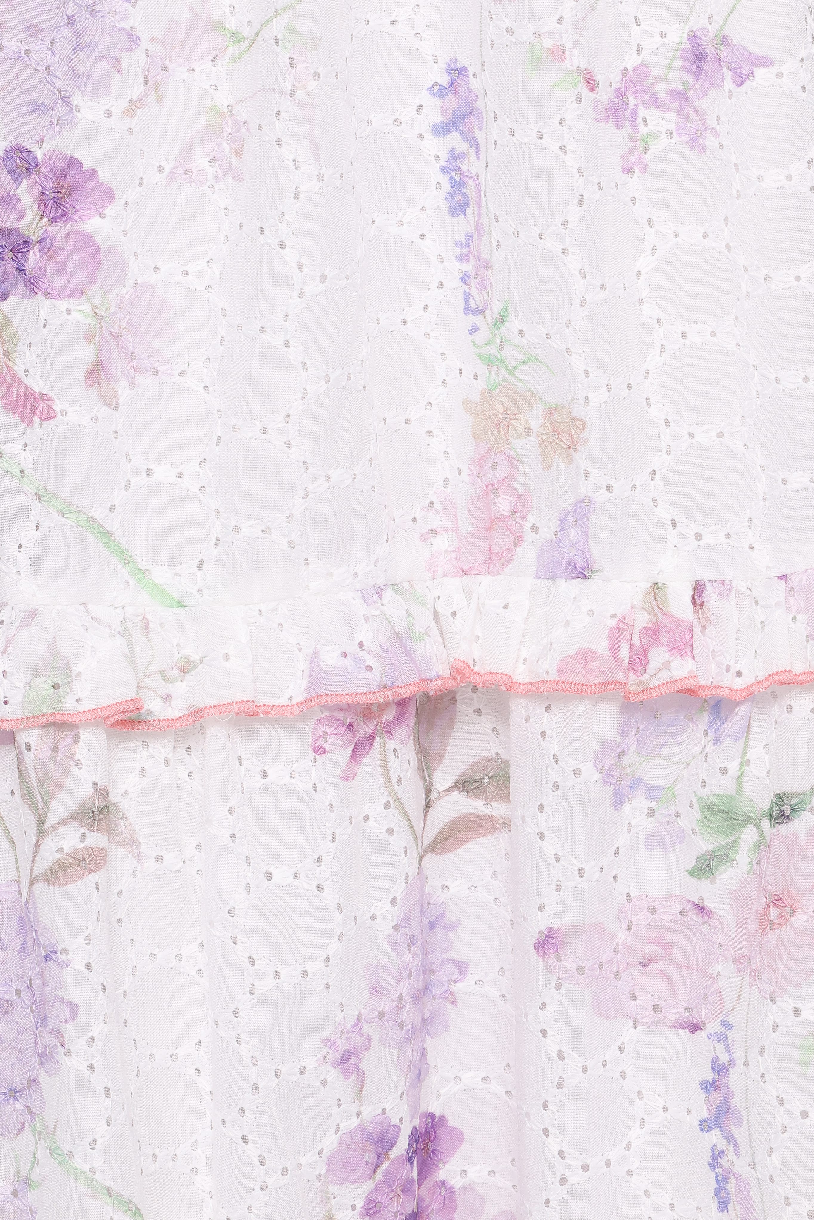 Maxi Dress - Purple Floral Tiered