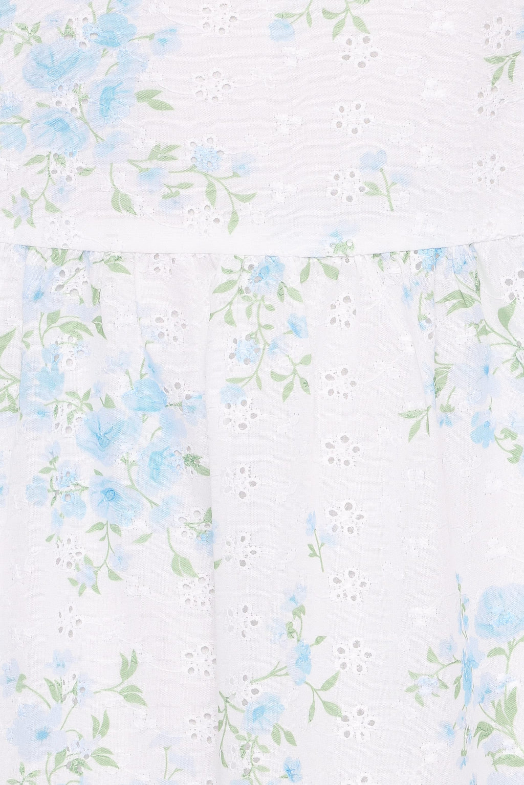 Midi Dress - Blue Floral