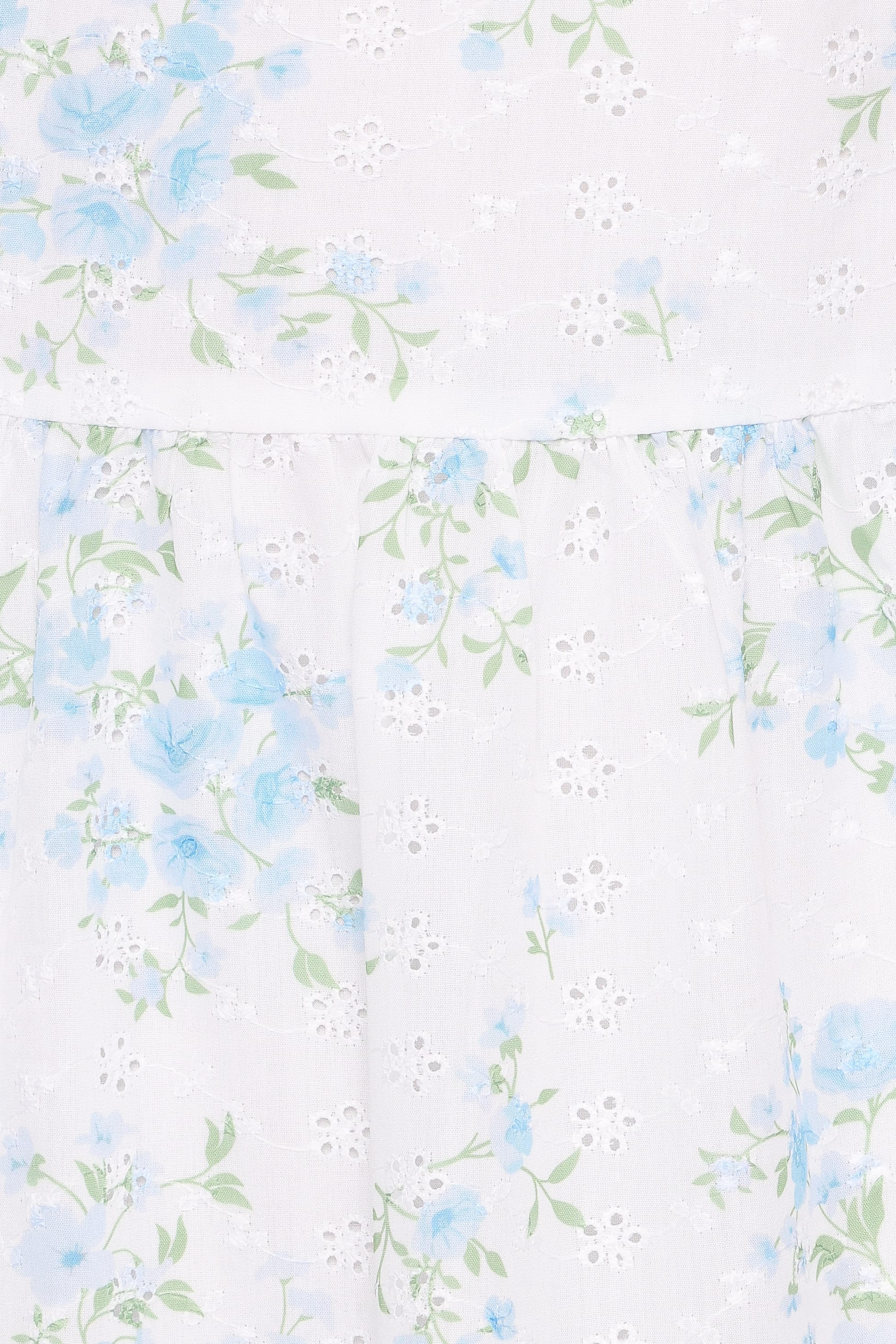 Midi Dress - Blue Floral