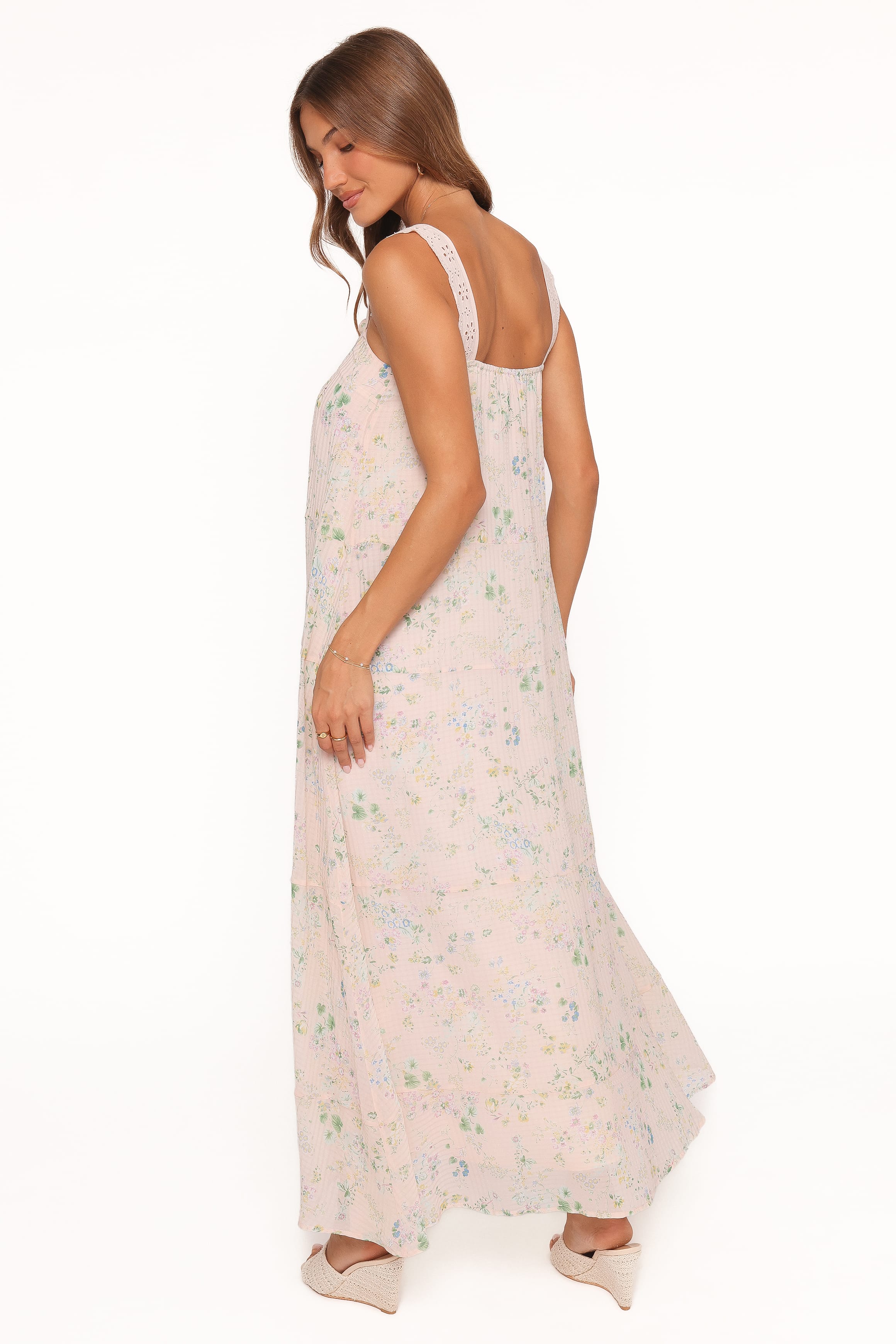 Maxi Dress - Pastel Pink Floral