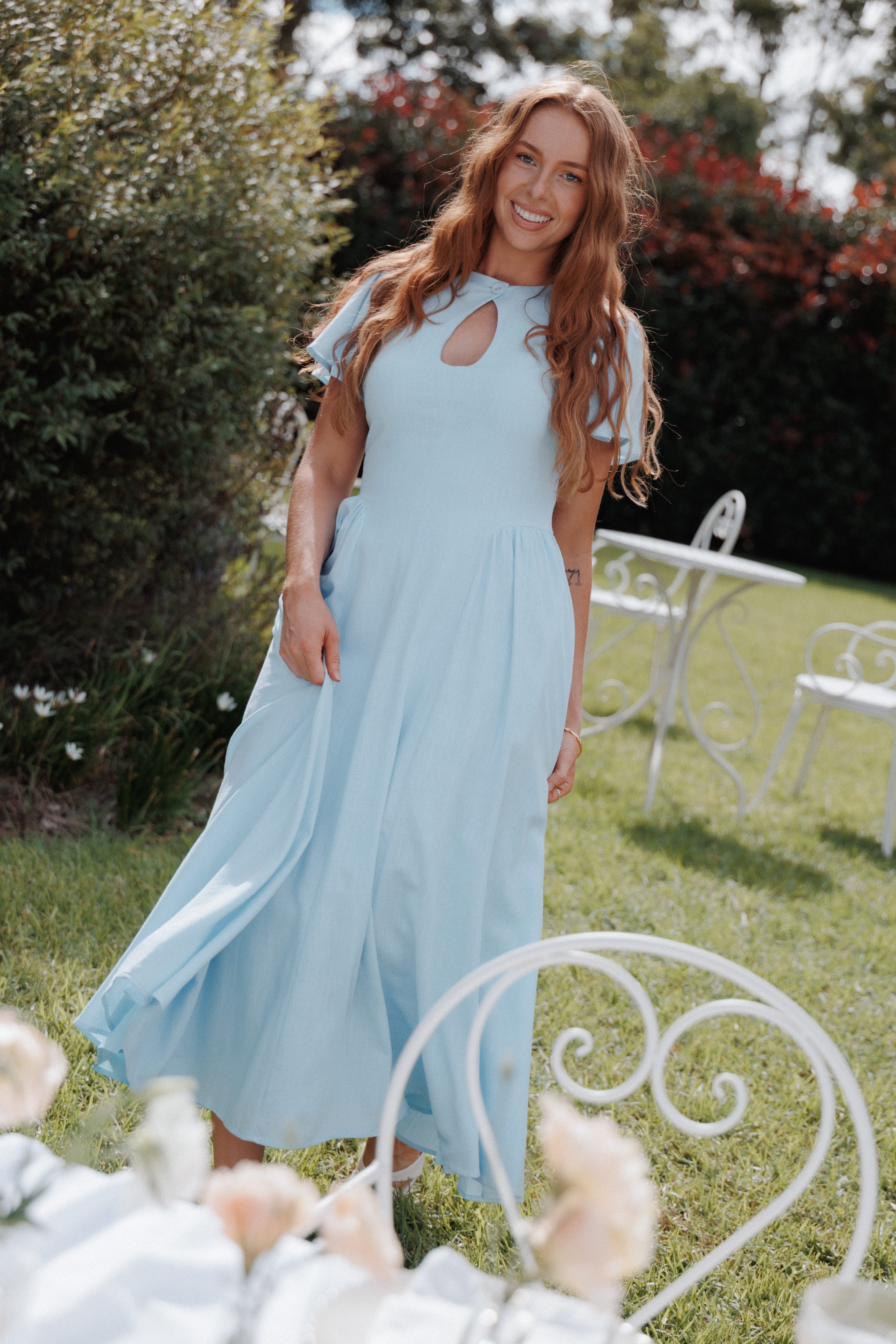 Midi Dress - Pale Blue