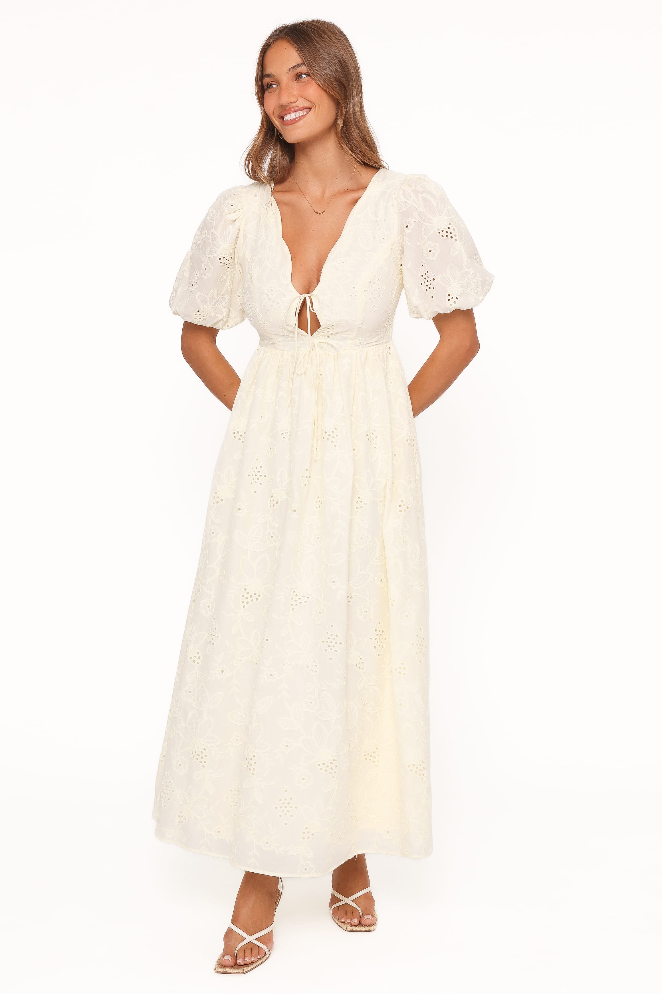 Maxi Dress - Butter Yellow Floral