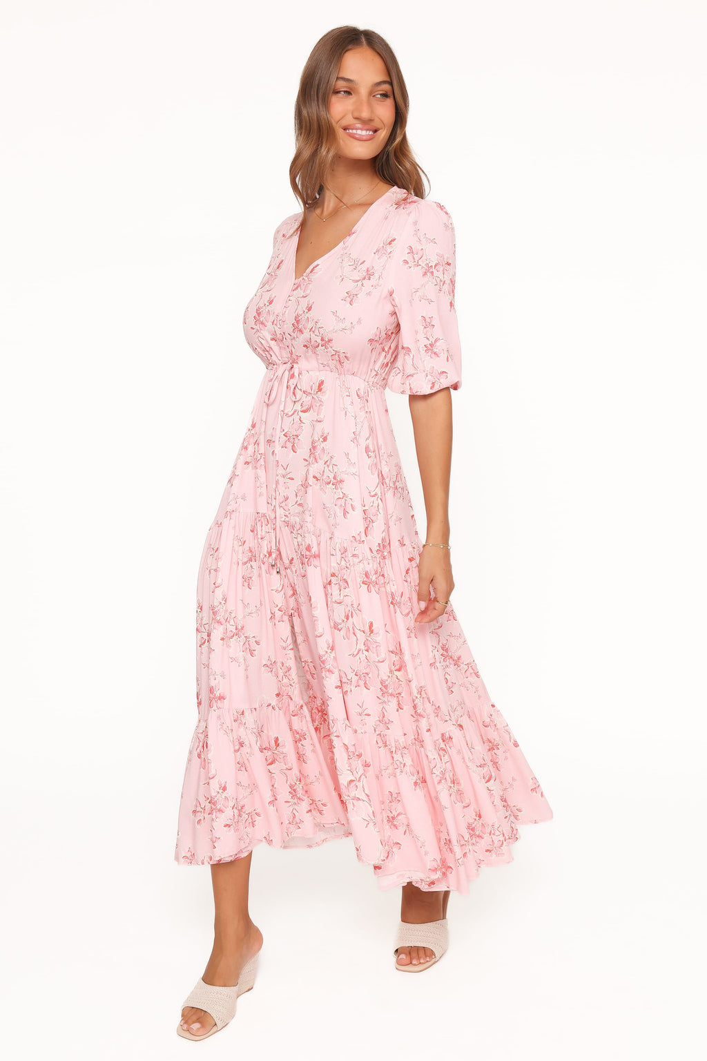 Maxi Dress - Rose Pink Floral