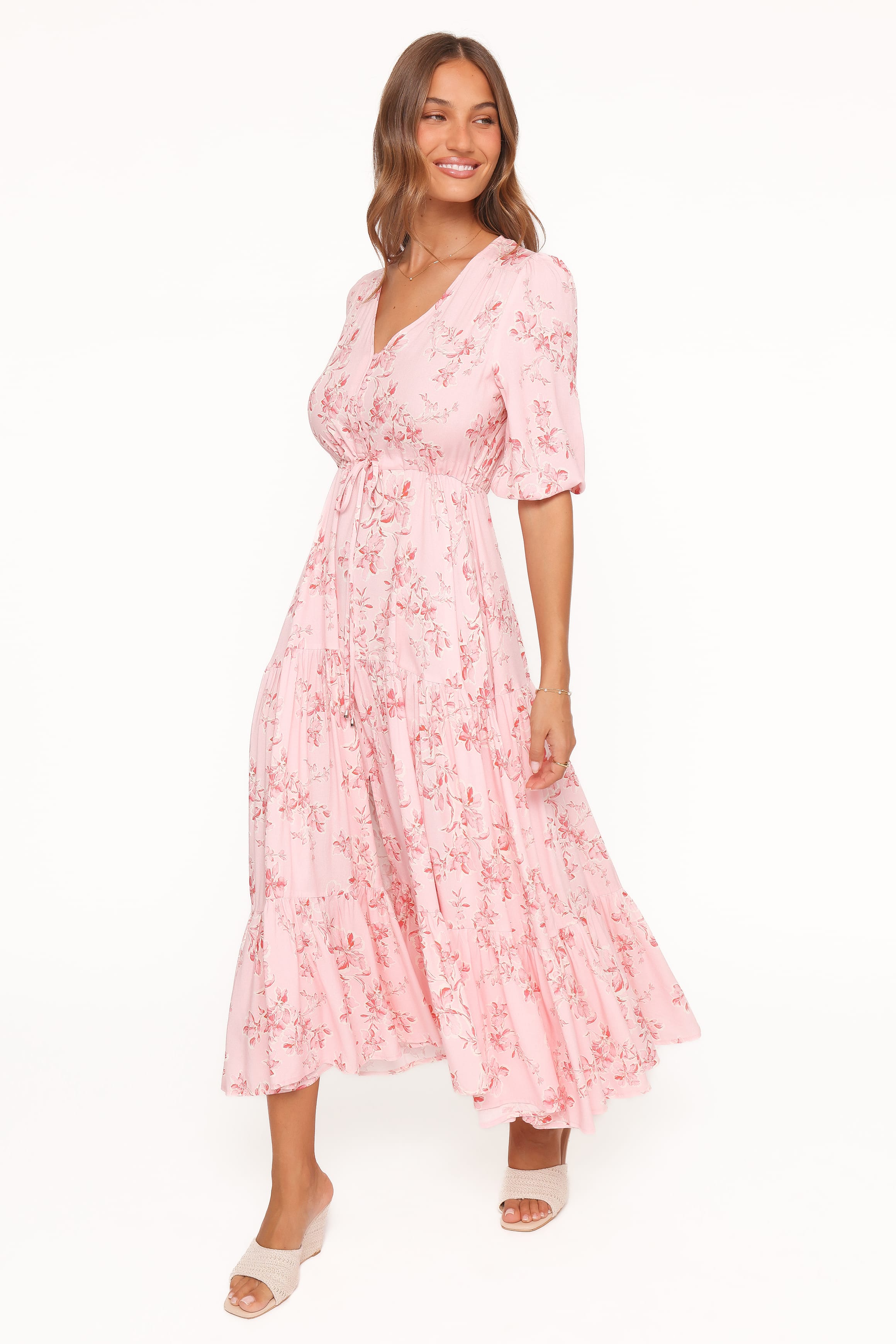 Maxi Dress - Rose Pink Floral