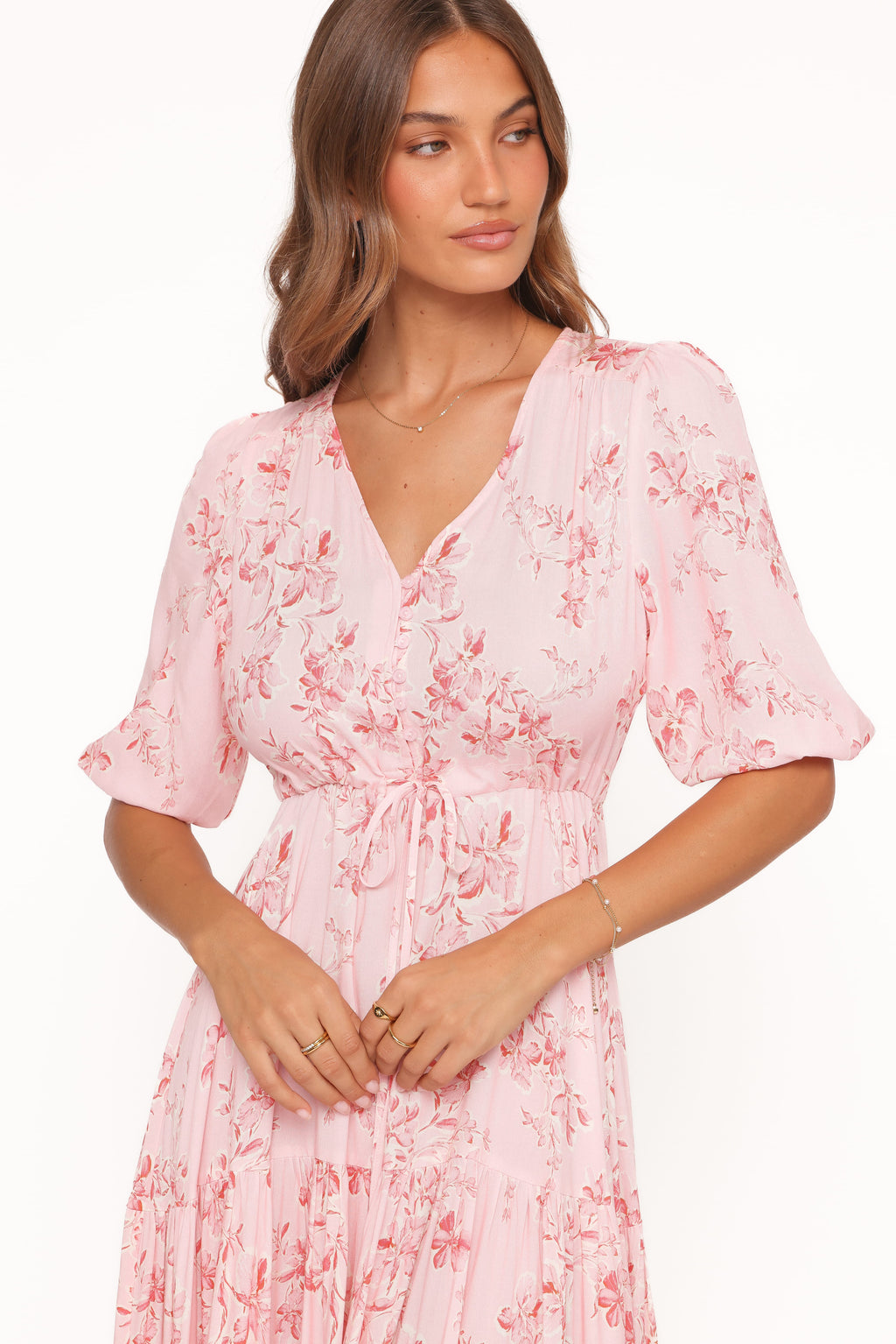 Maxi Dress - Rose Pink Floral