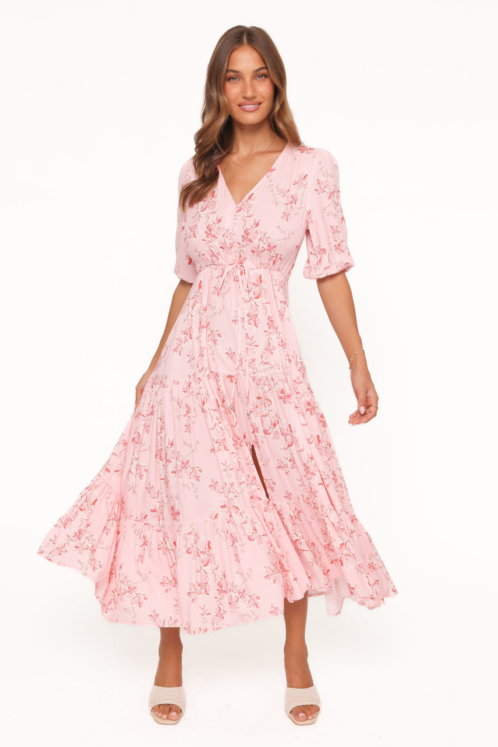 Maxi Dress - Rose Pink Floral