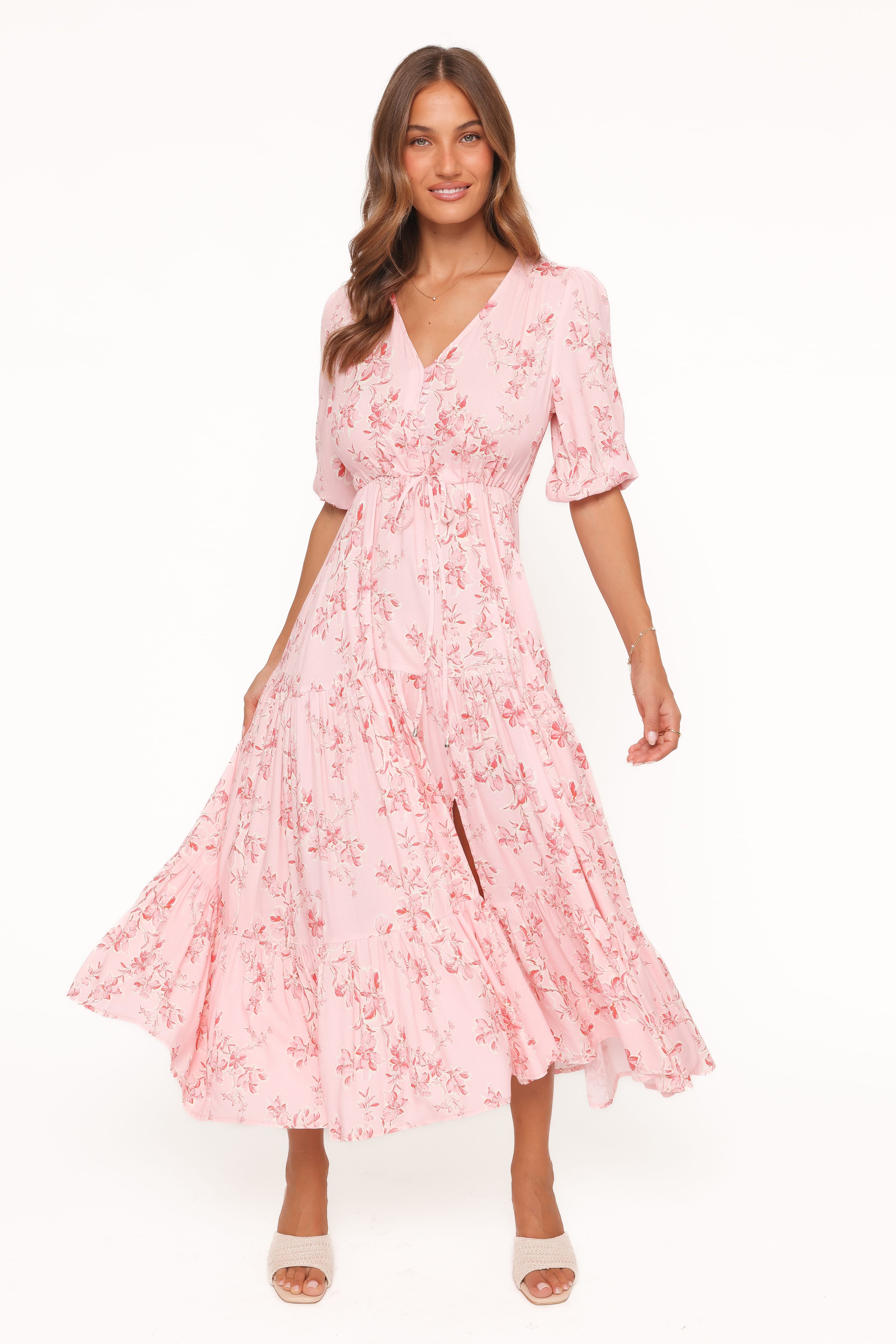 Maxi Dress - Rose Pink Floral