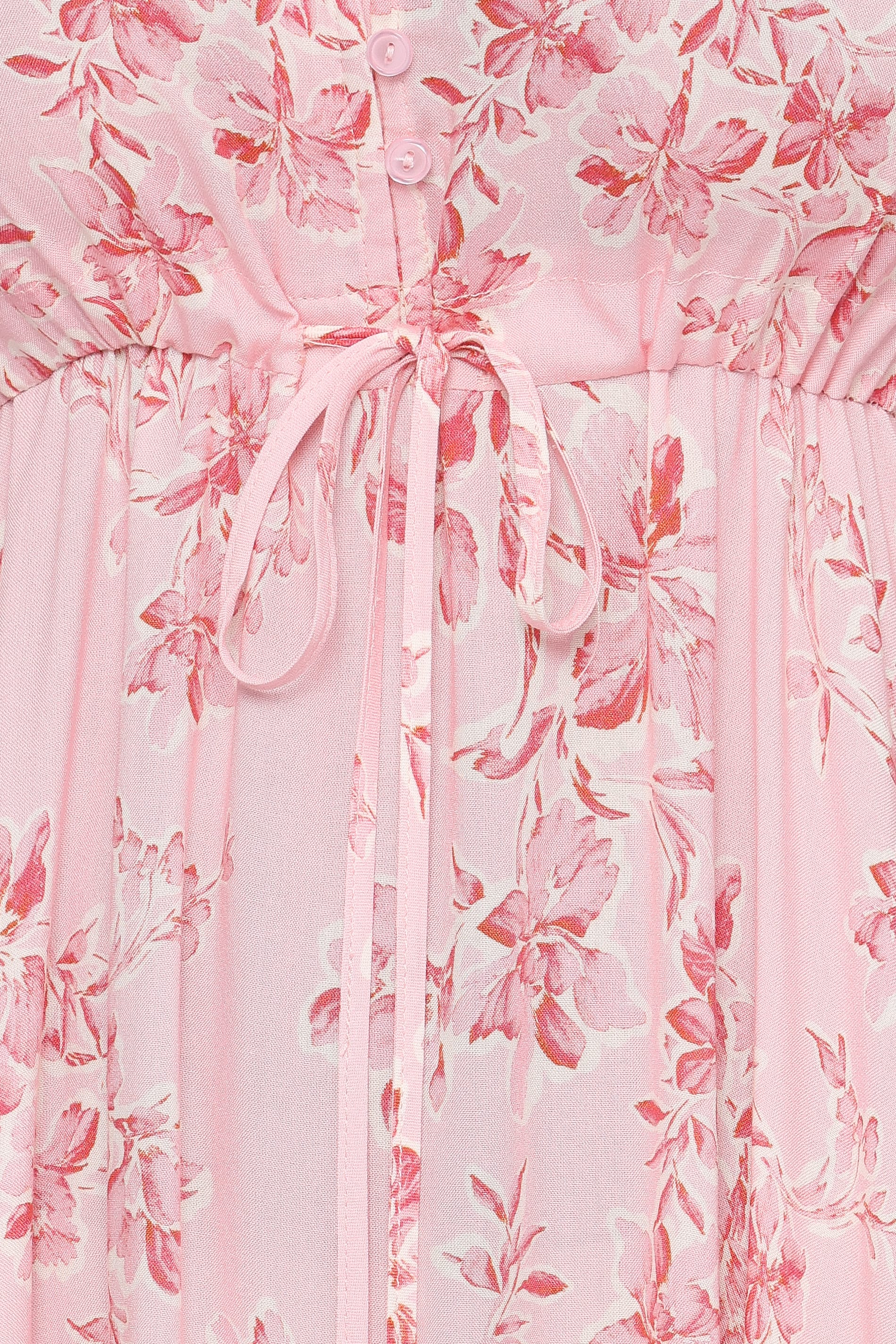 Maxi Dress - Rose Pink Floral