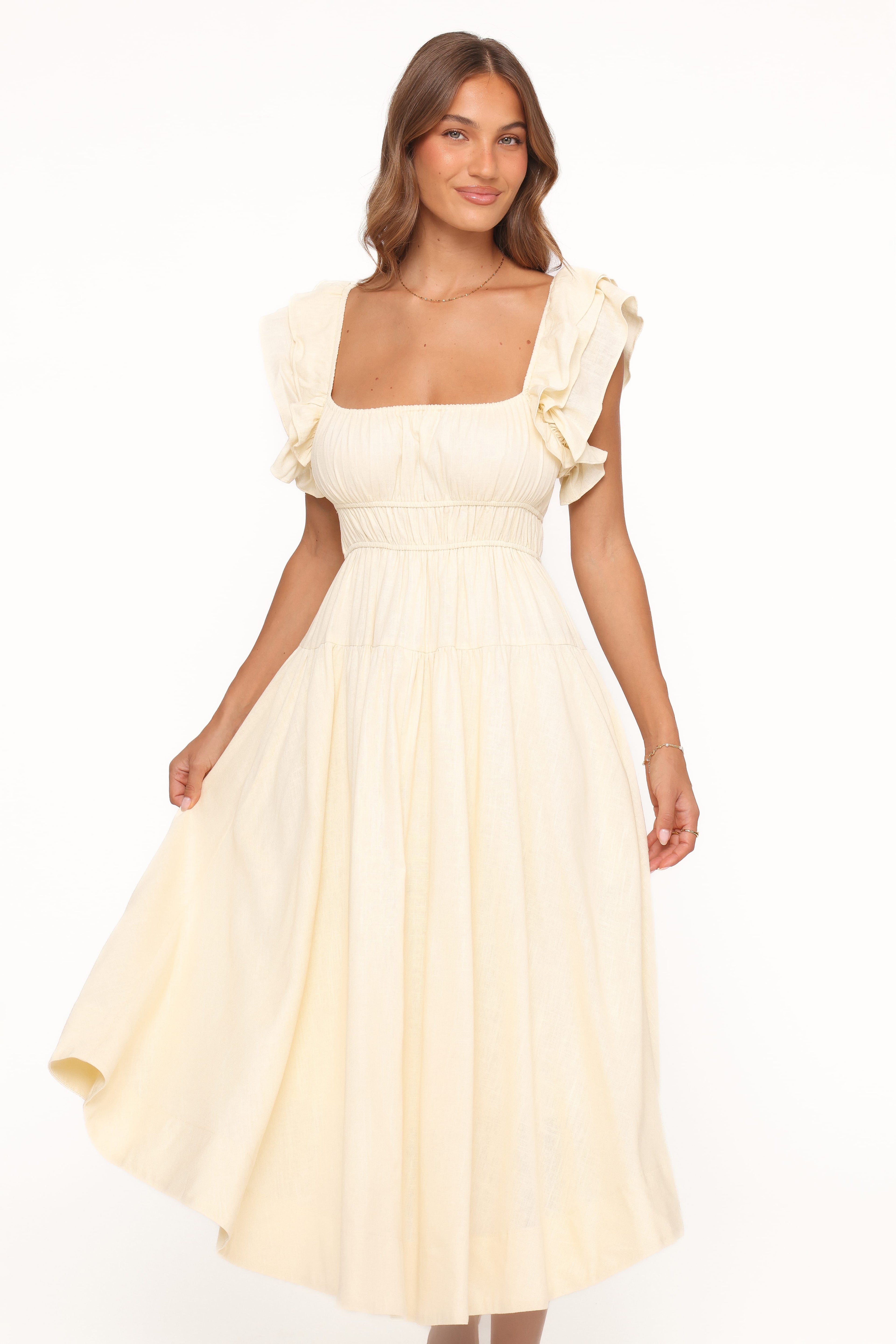 Midi Dress - Butter Yellow