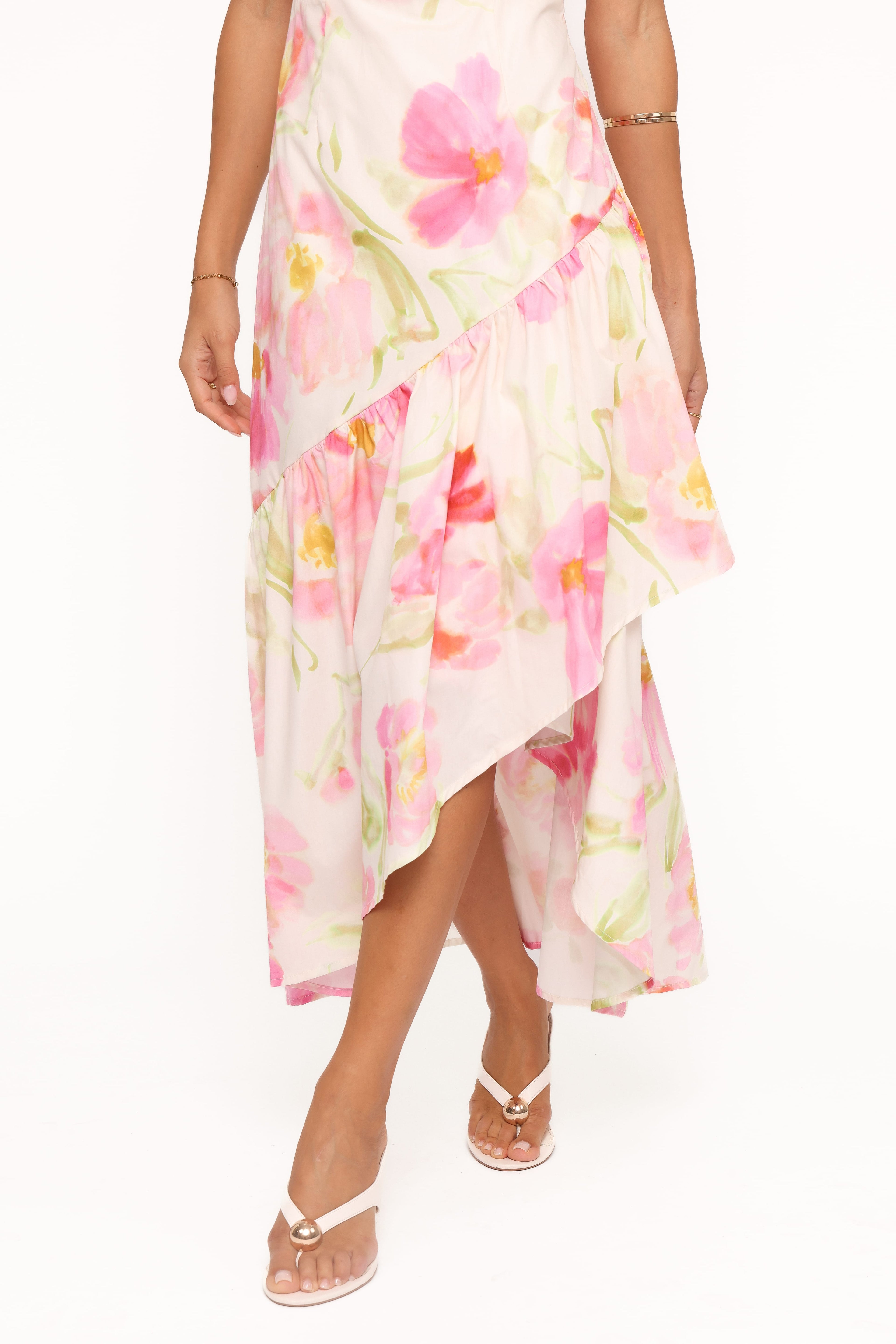 Maxi Dress - Pink Garden Floral