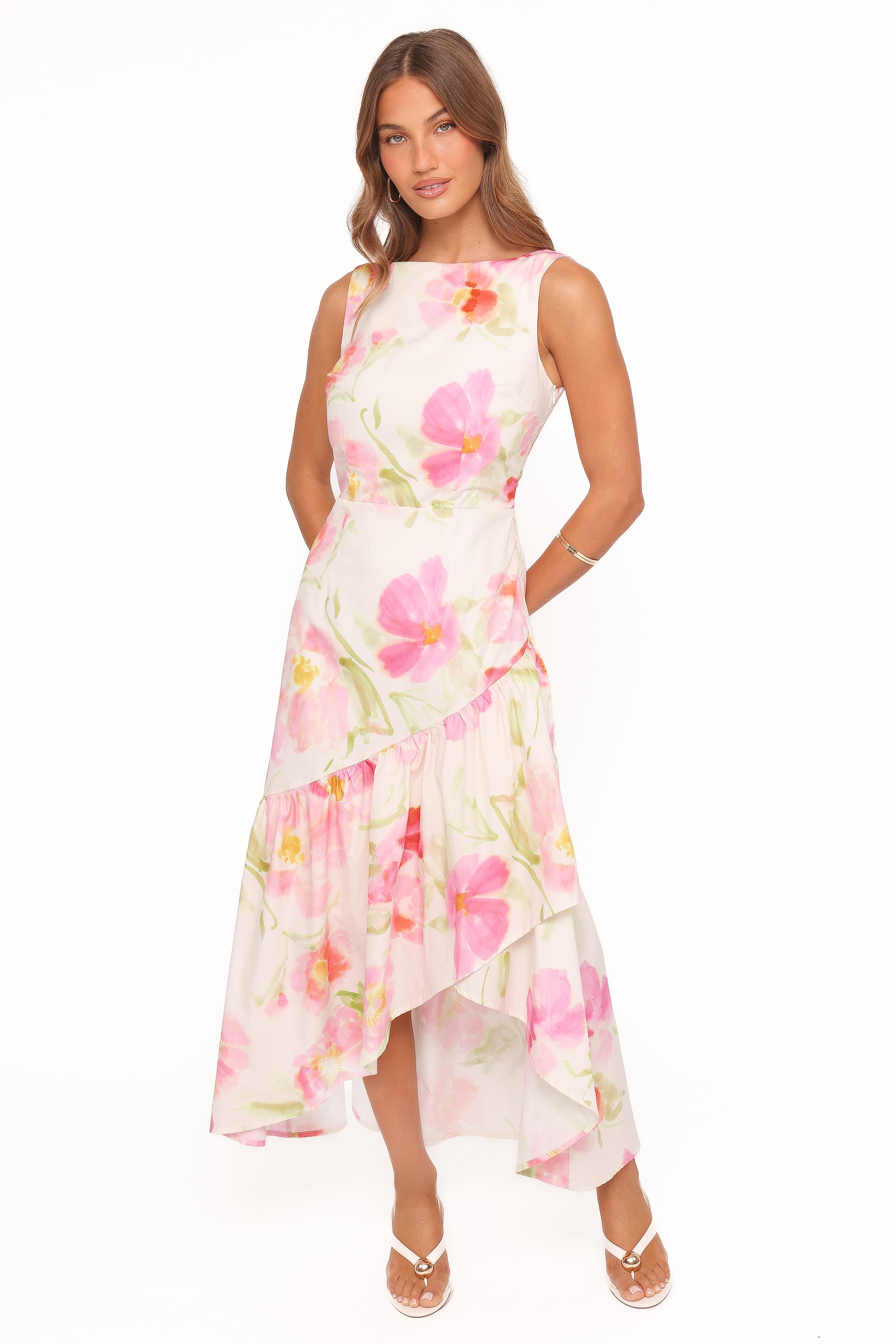 Maxi Dress - Pink Garden Floral