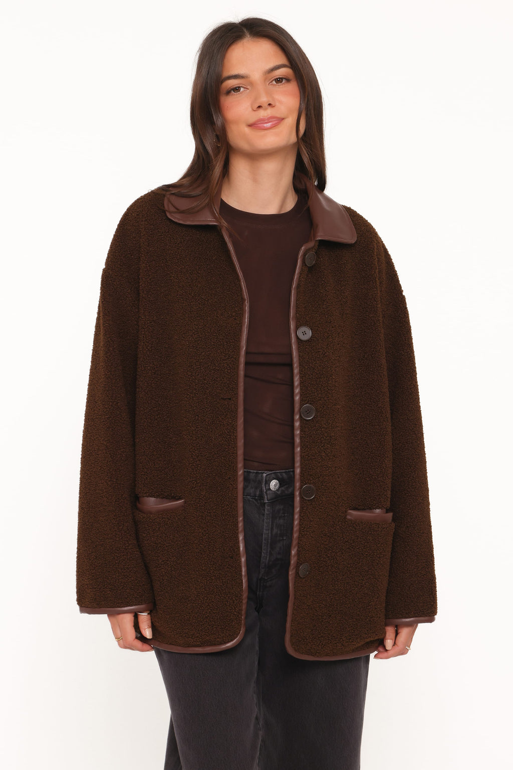 Warm Car Coat - Espresso Brown