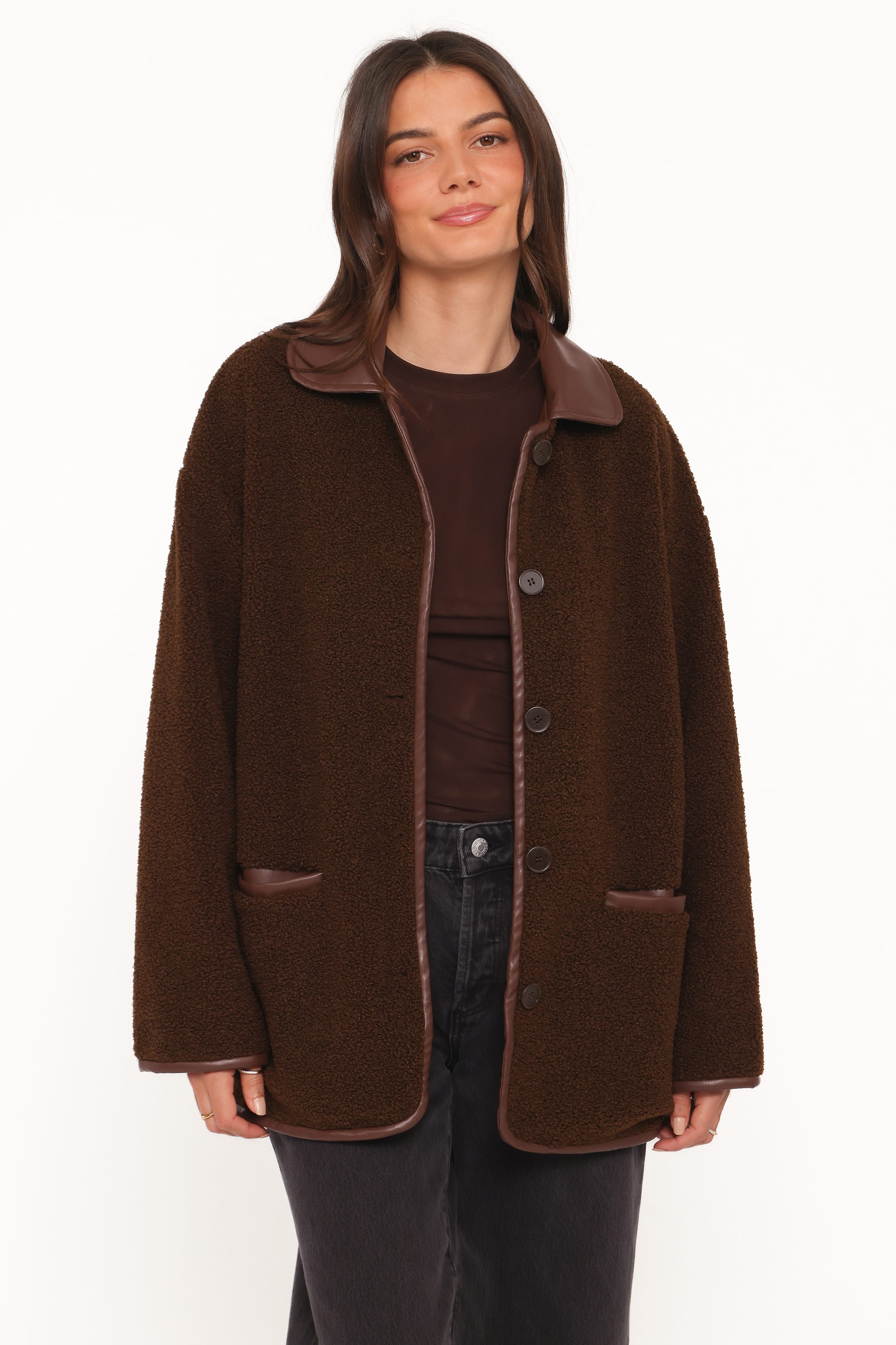 Warm Car Coat - Espresso Brown