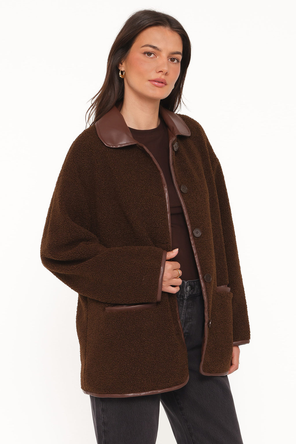 Warm Car Coat - Espresso Brown