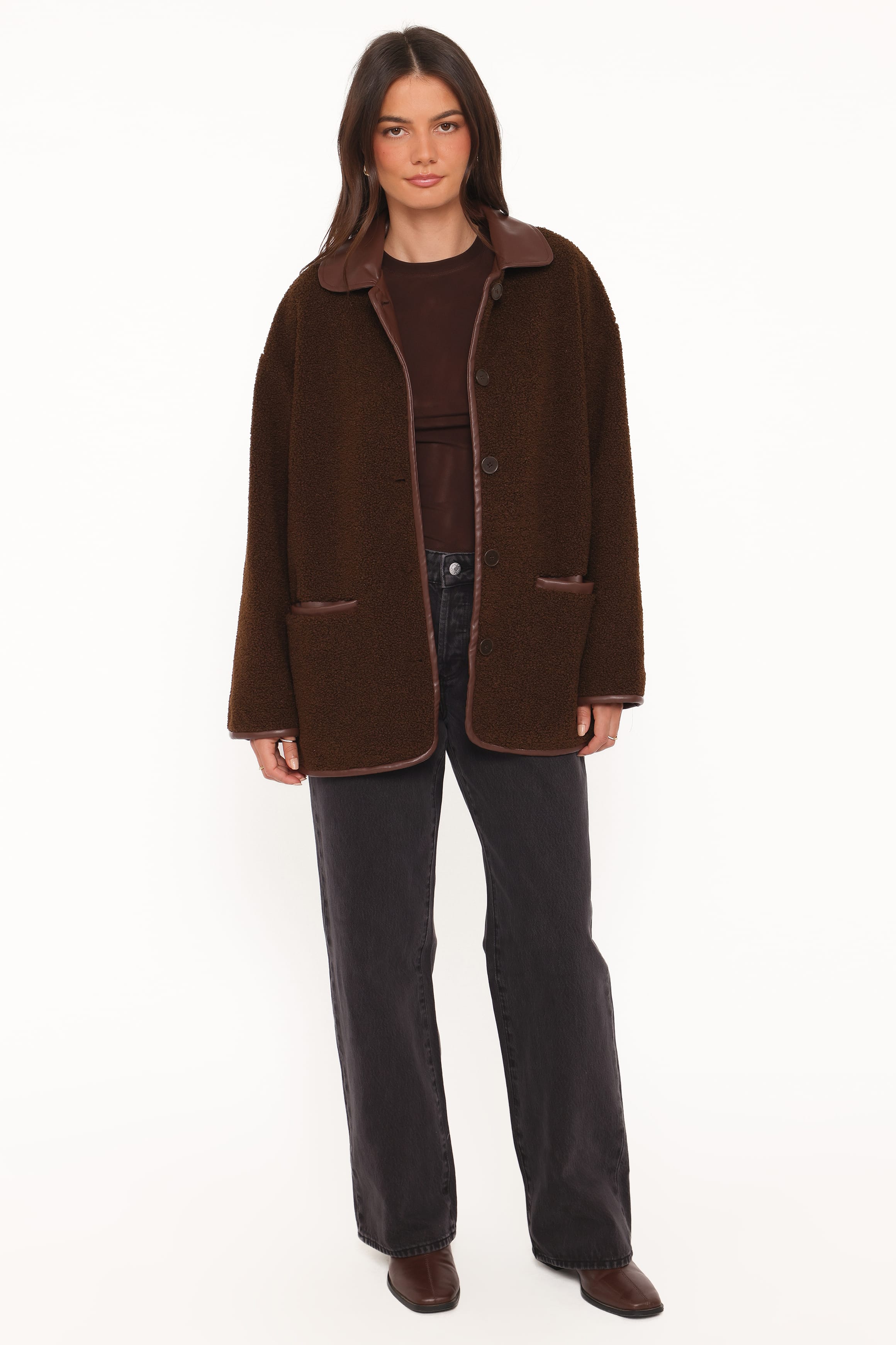 Warm Car Coat - Espresso Brown