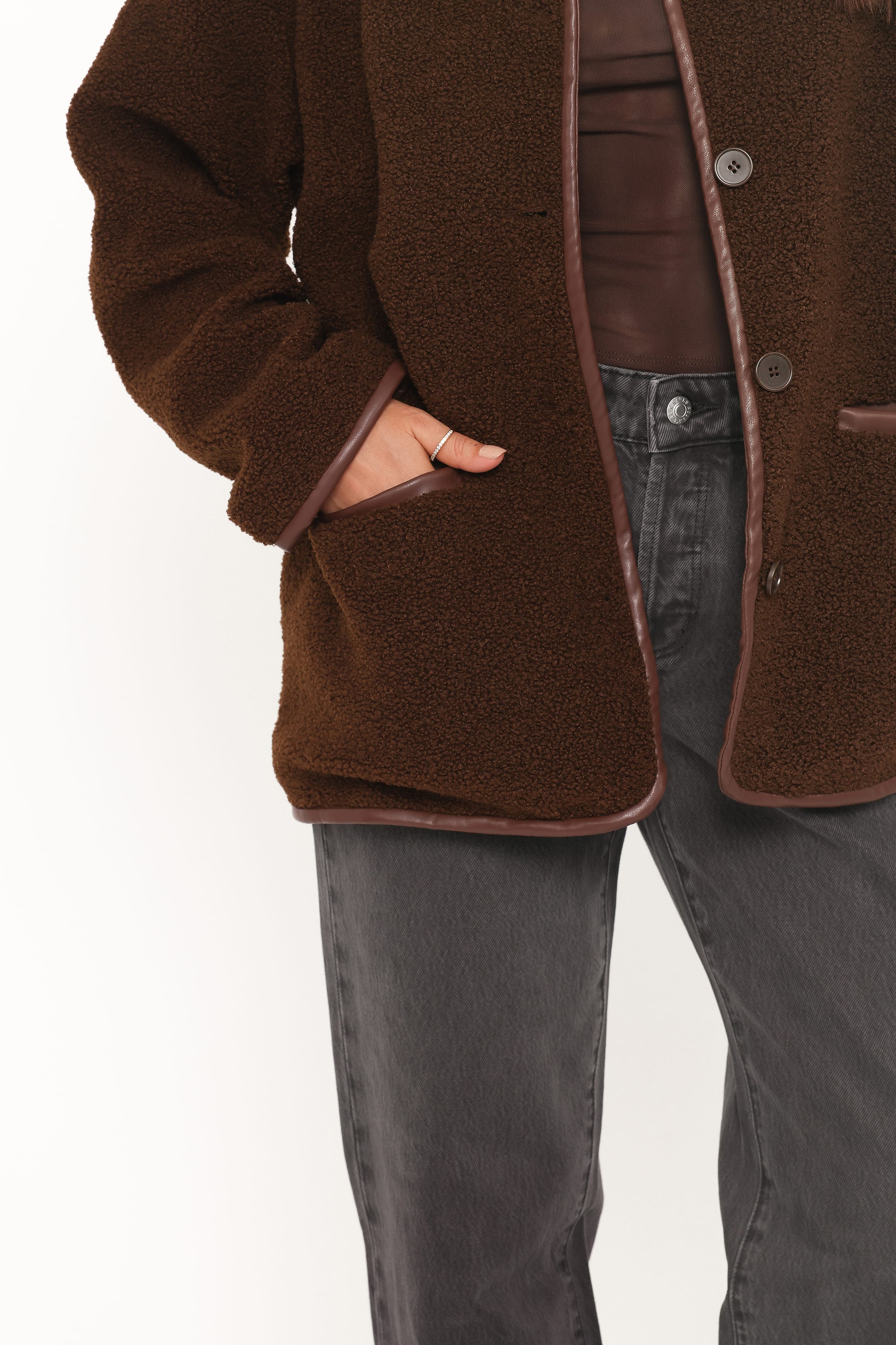 Warm Car Coat - Espresso Brown