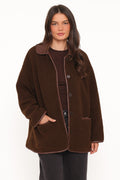 Warm Car Coat - Espresso Brown