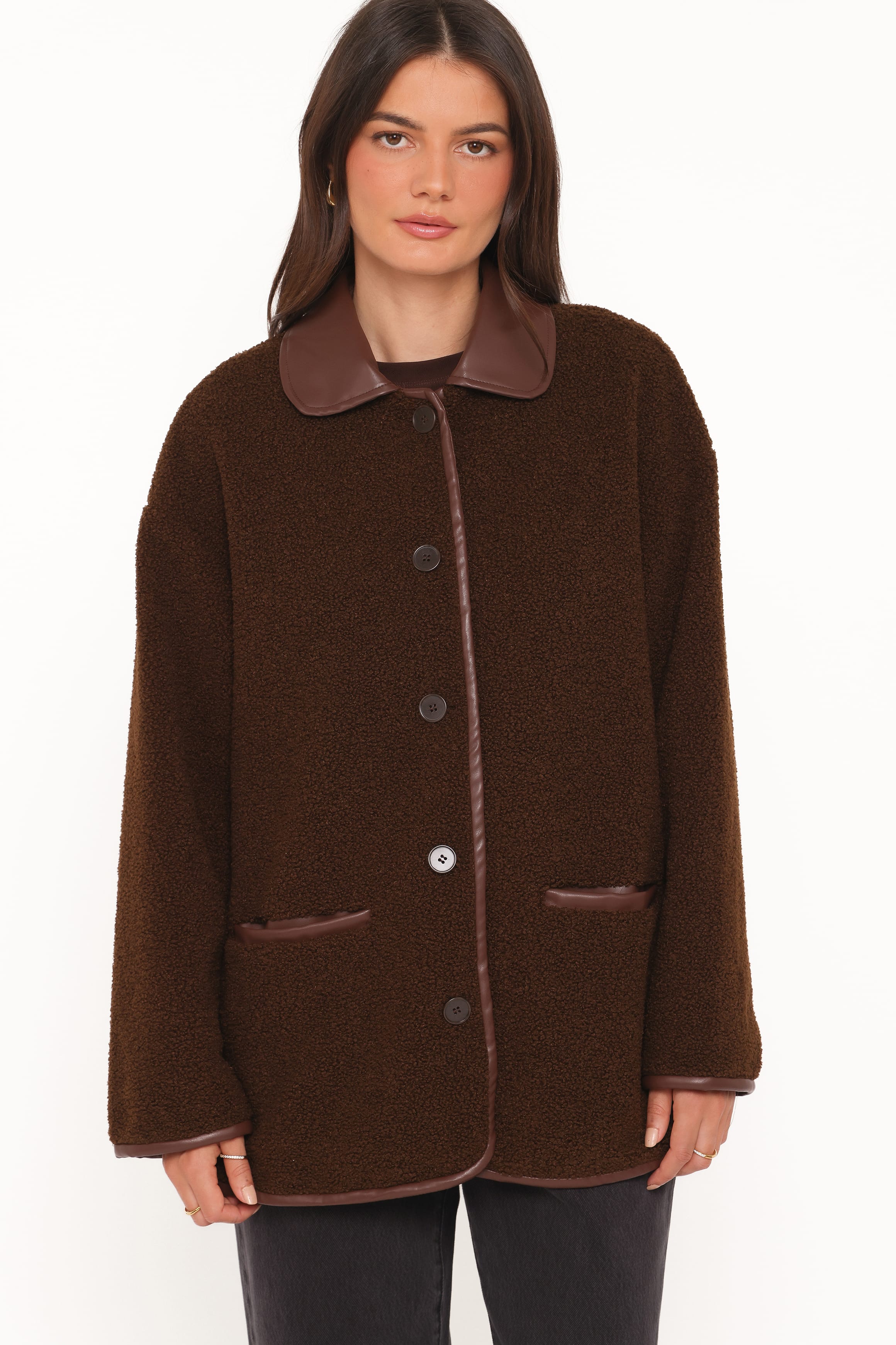 Warm Car Coat - Espresso Brown