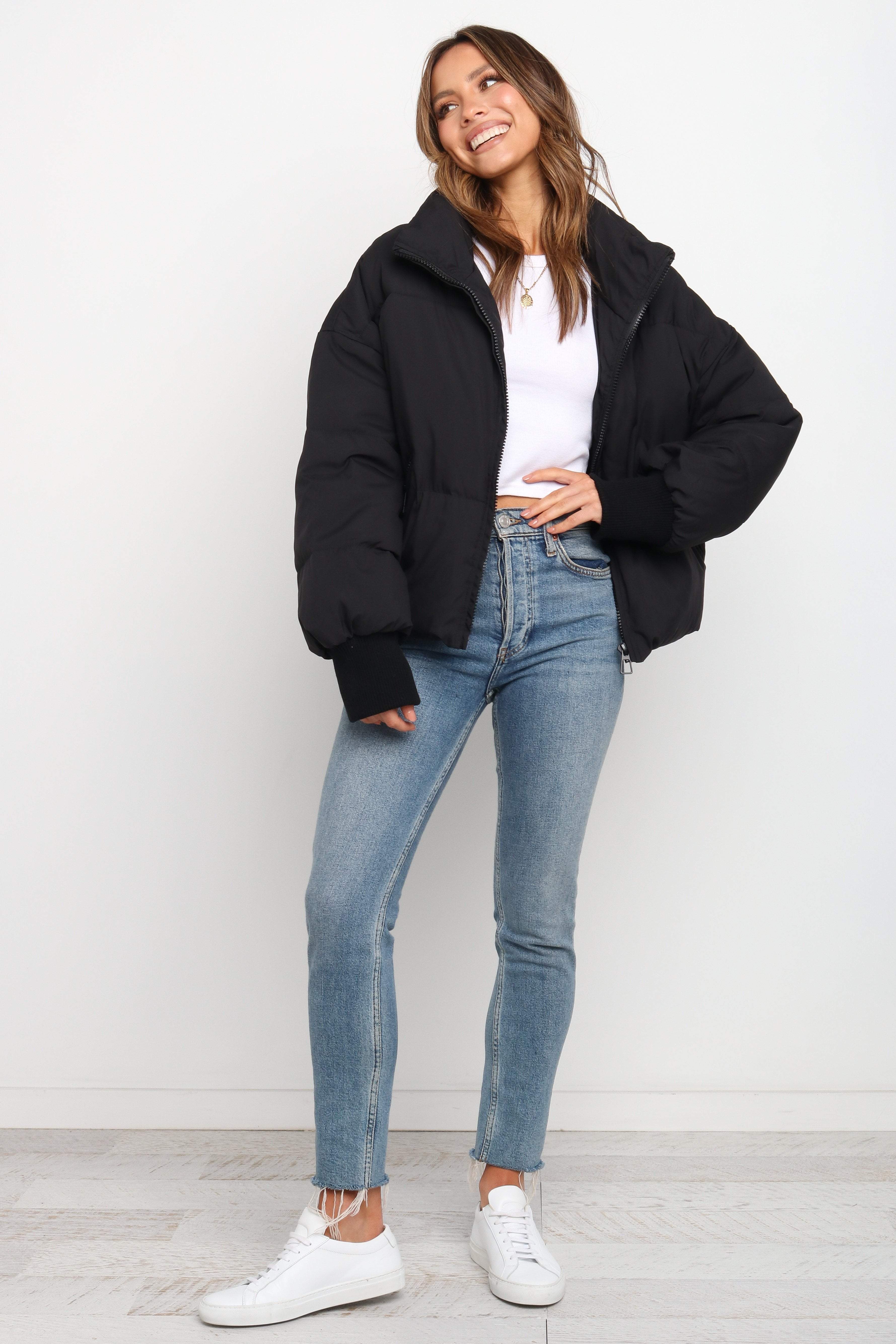 Steppjacke – Schwarz