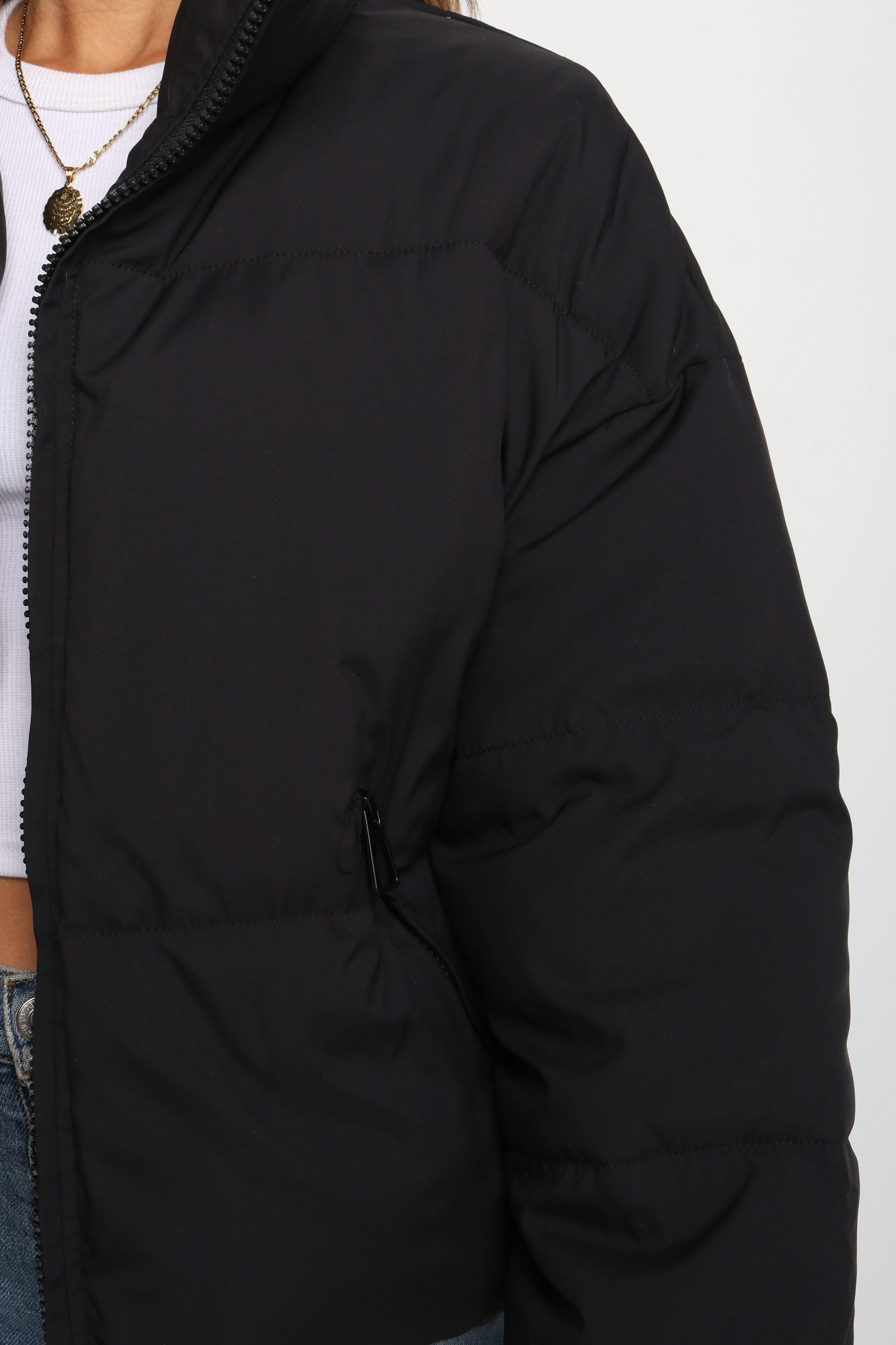 Steppjacke – Schwarz