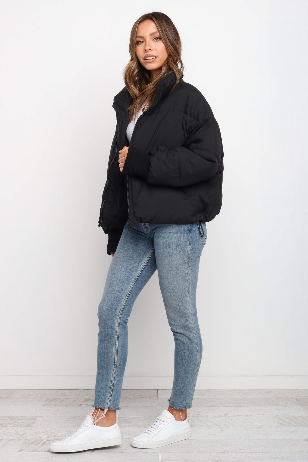 Steppjacke – Schwarz