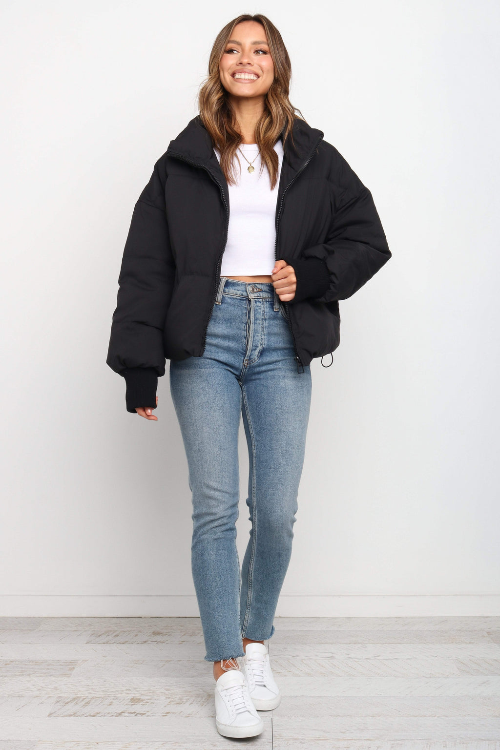 Steppjacke – Schwarz