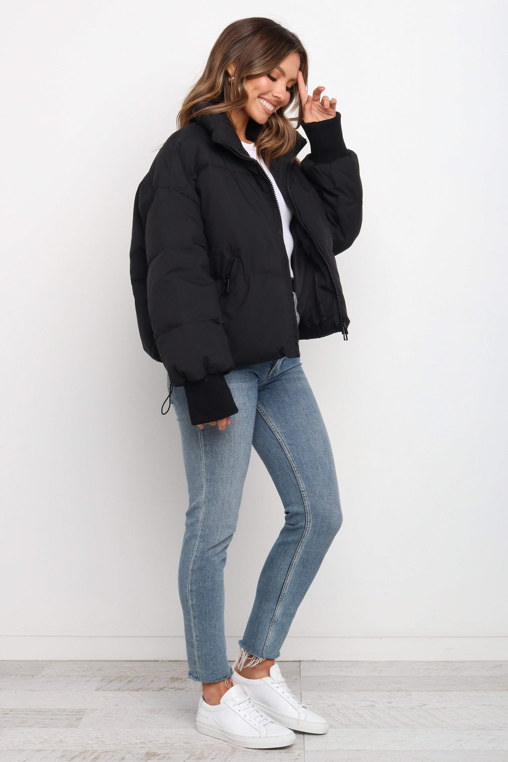 Steppjacke – Schwarz