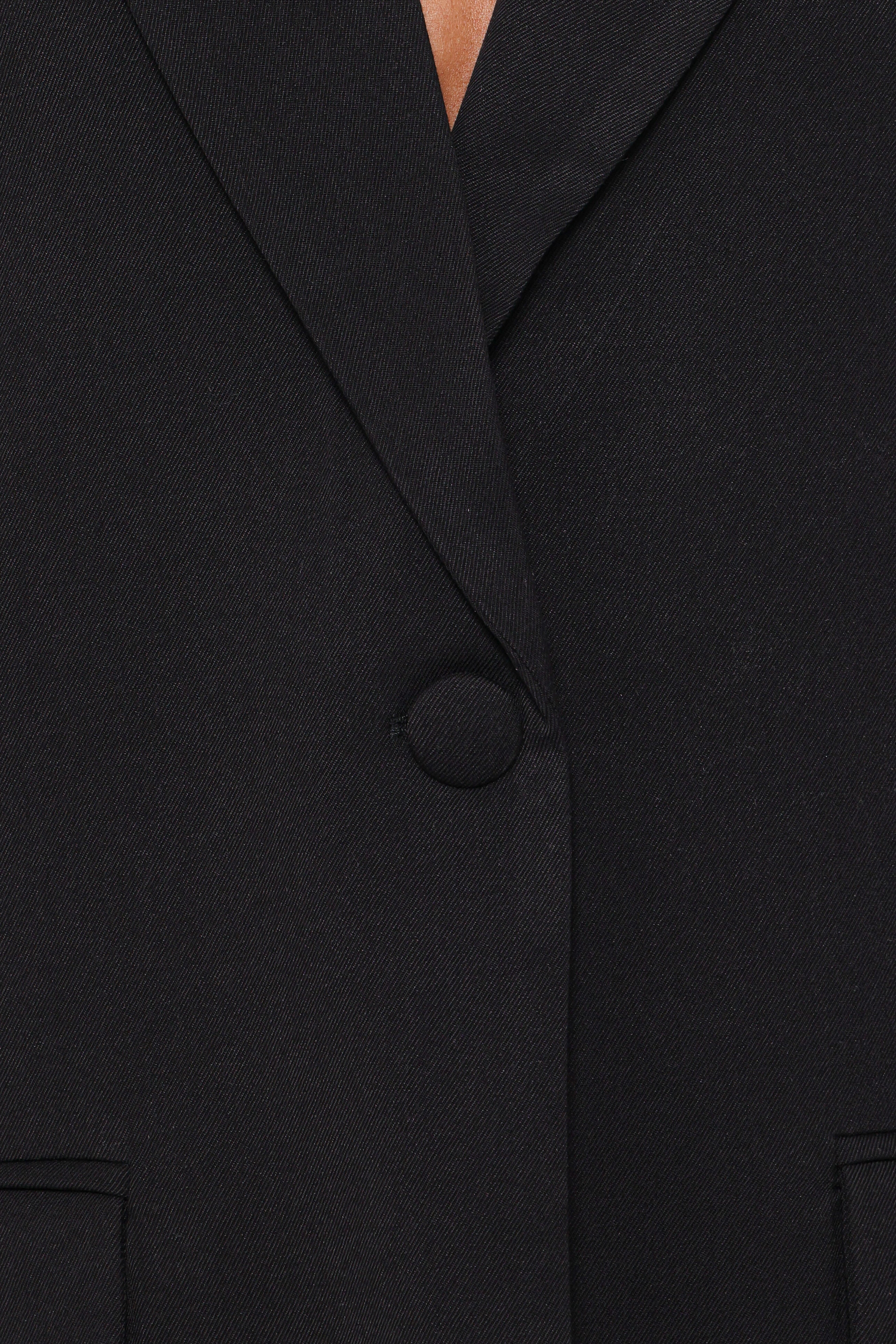 Tie Back Blazer - Black